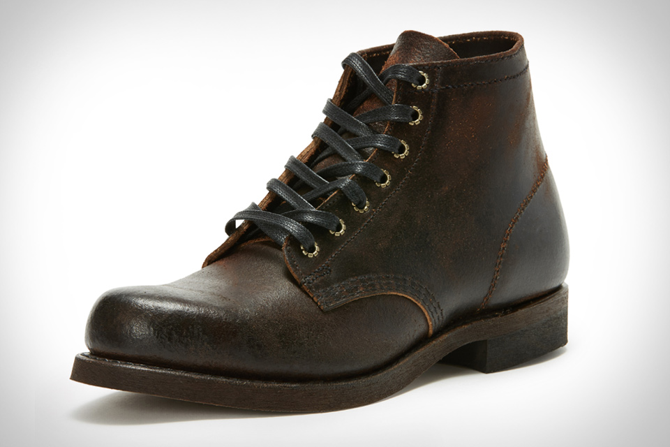 frye prison boot black