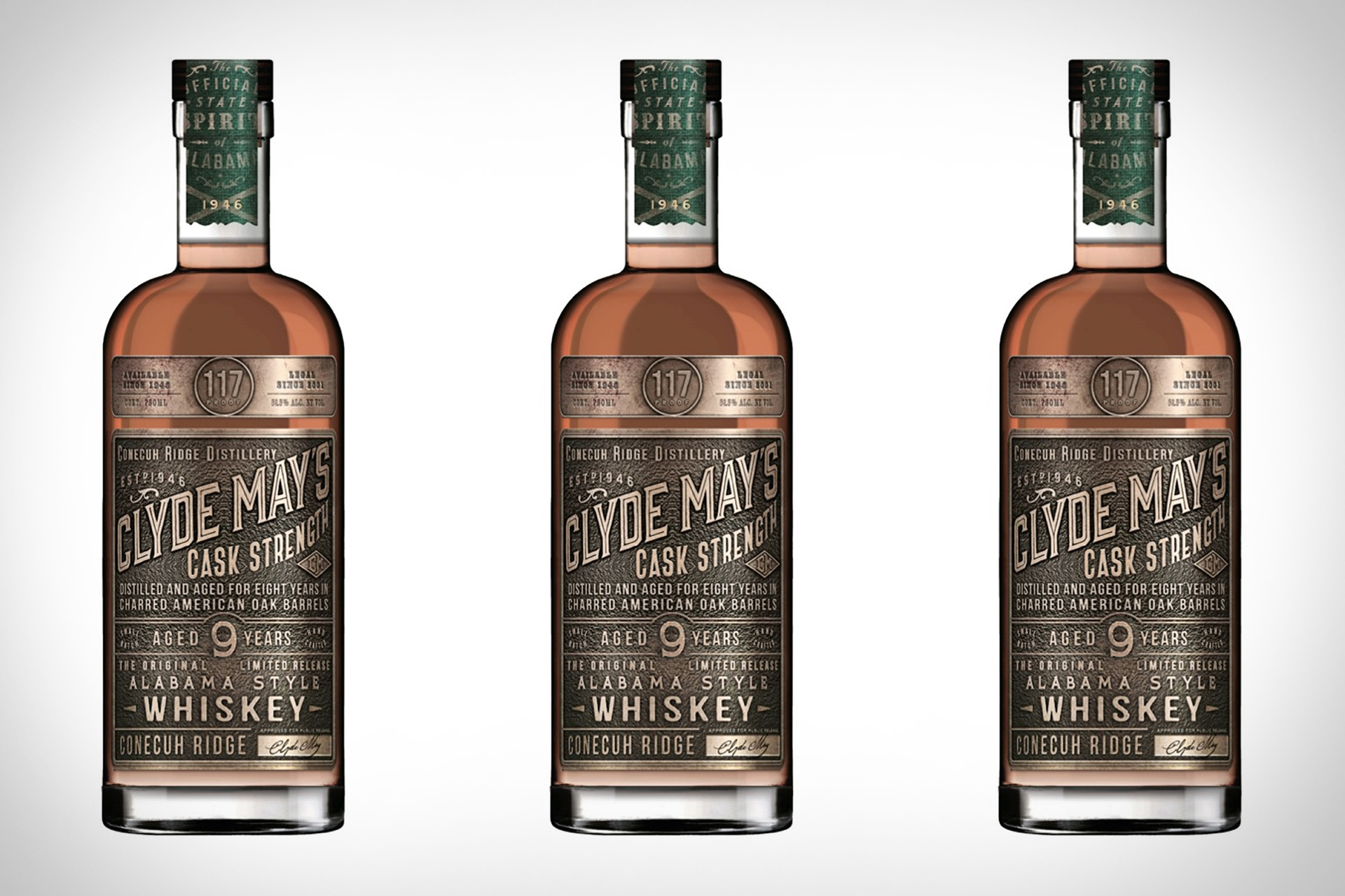 Clyde May's 9-year Cask Strength Whiskey