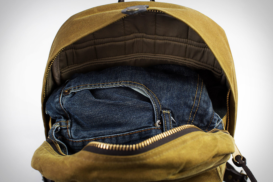 filson suede backpack