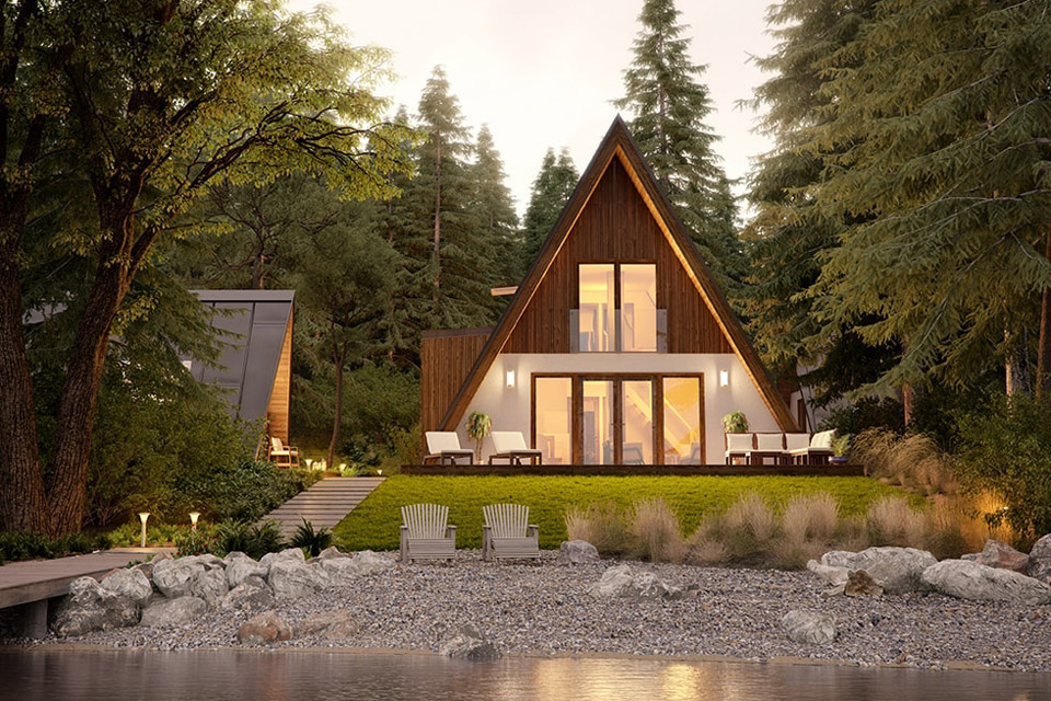 Avrame A-Frame Kit Homes | Uncrate