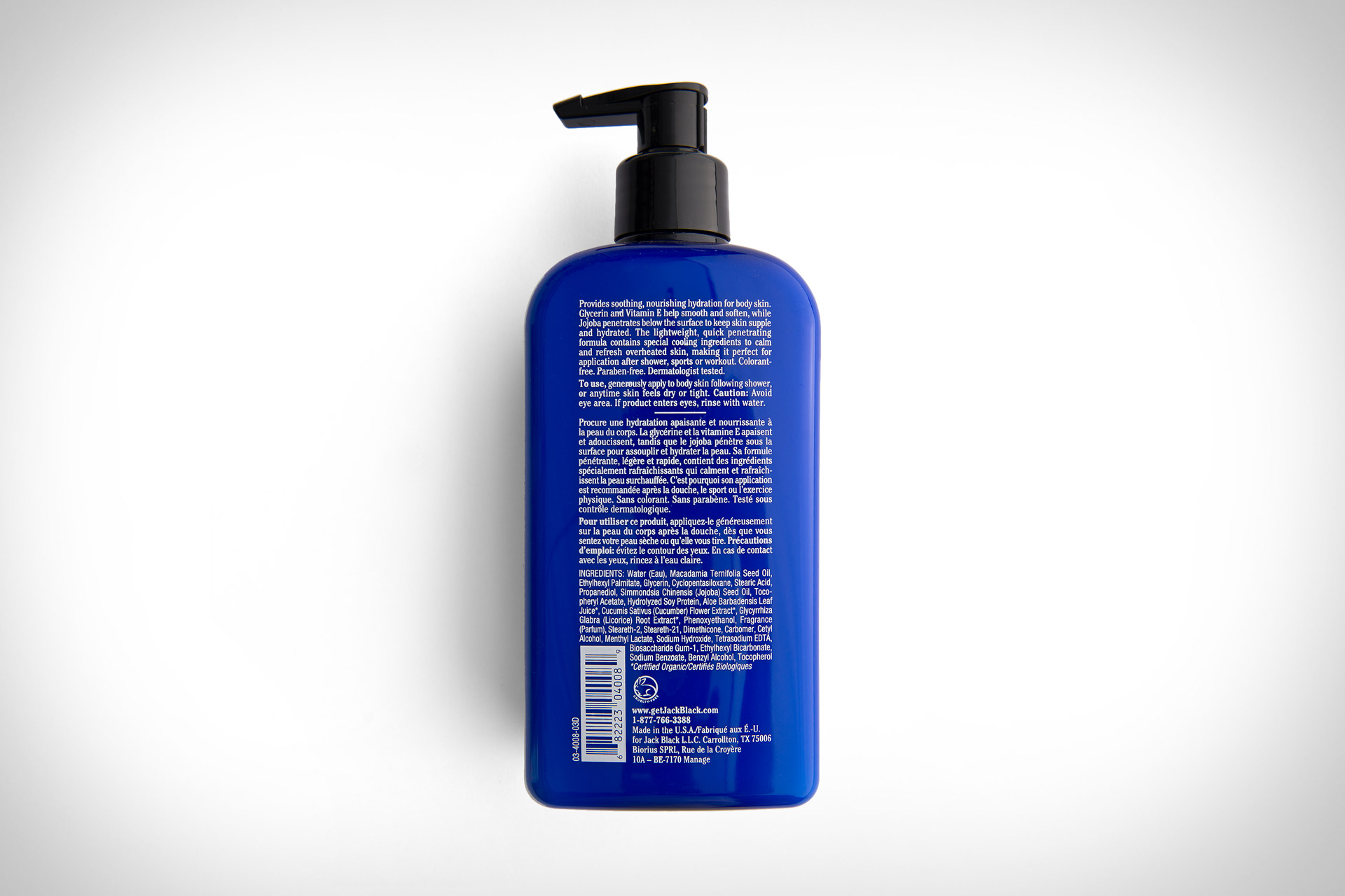 jack black cool moisture body lotion