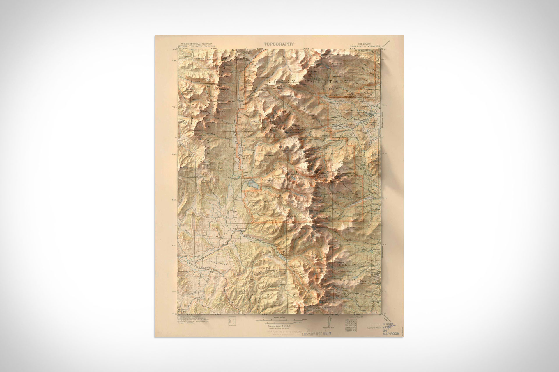 Topographical Rendering Map Prints | Uncrate