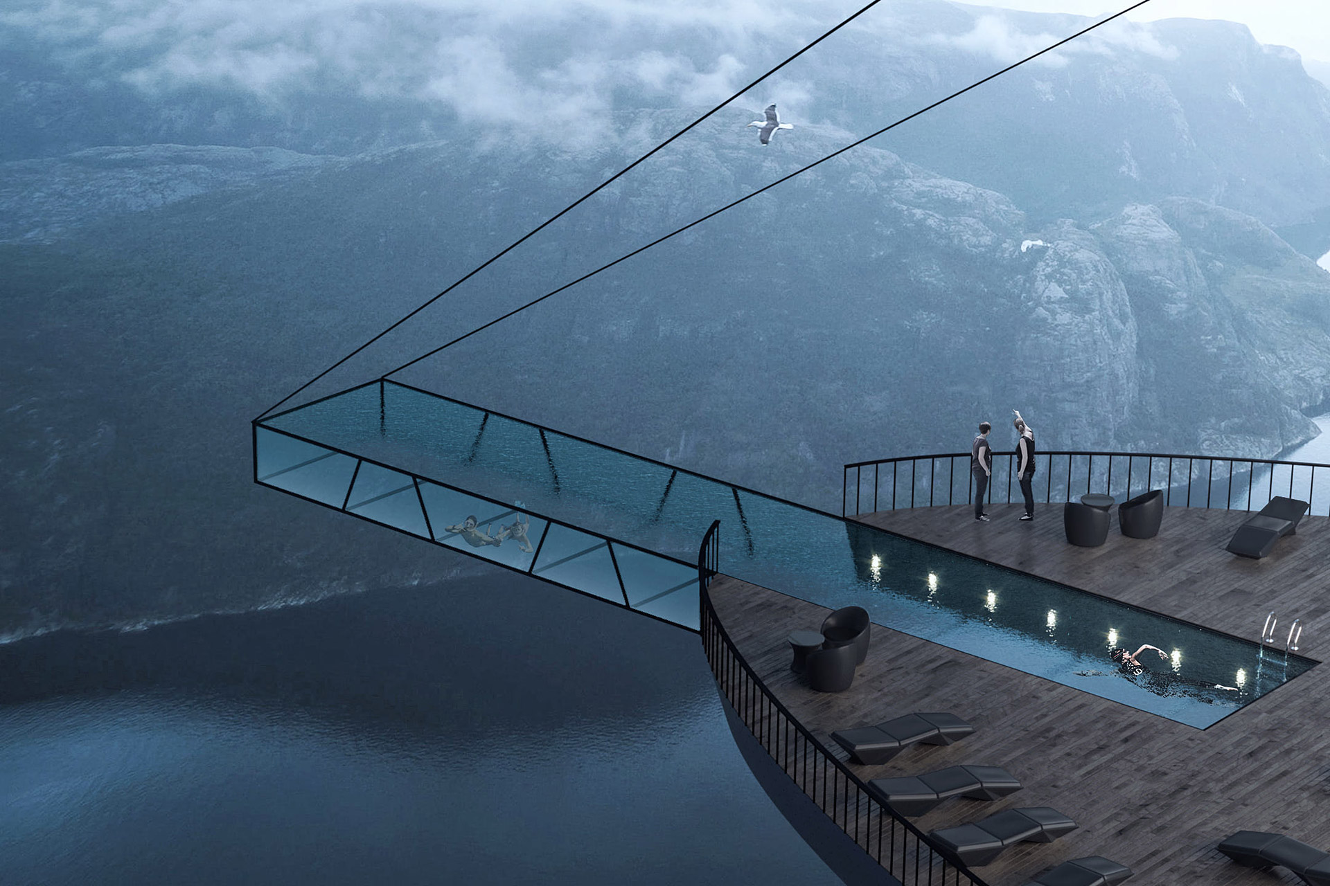 Бутик-отель на краю скалы в Норвегии