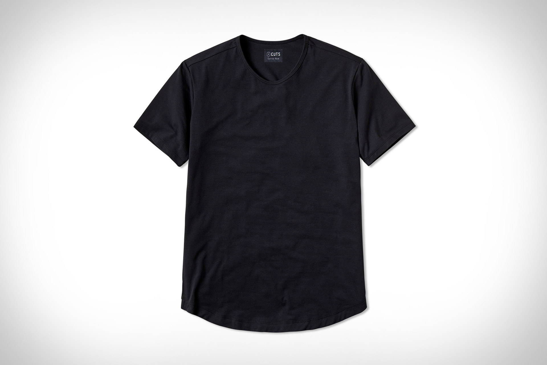 crew curved hem shirts