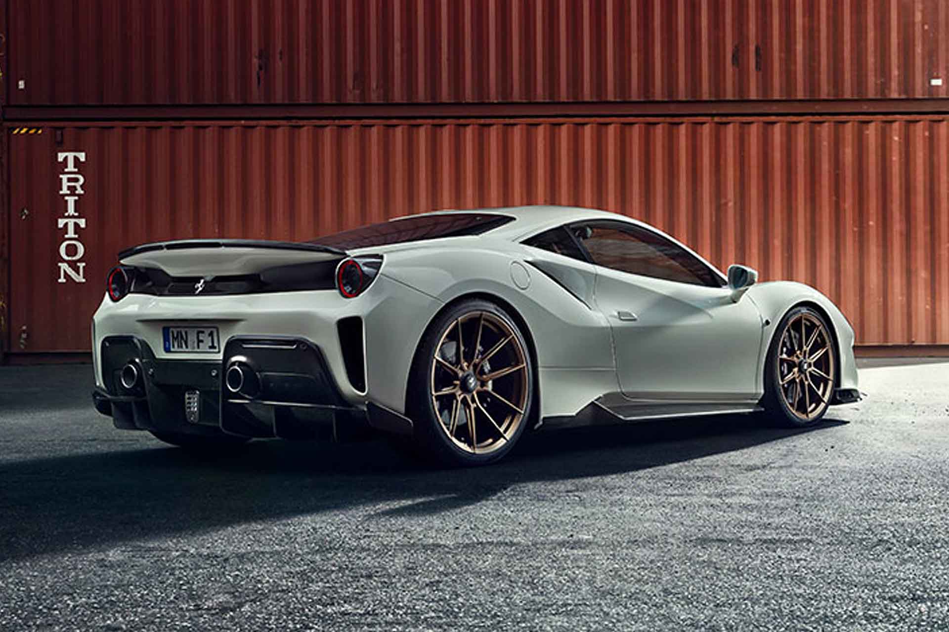 U2 1/64 フェラーリ488ピスタ　novitec グレー U2 1/64 フェラーリ488ピスタ novitec グレー （U2 1/64 Ferrari