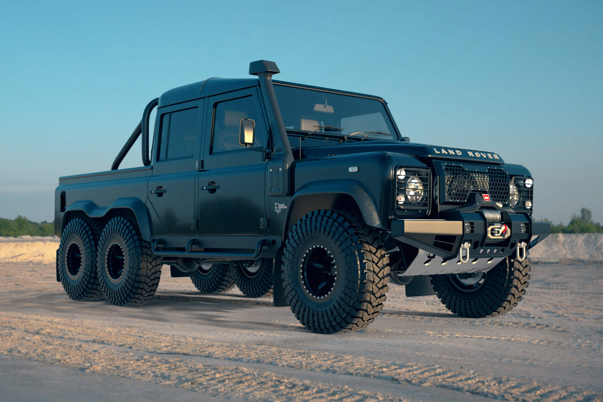 Грузовик Land Rover Black Mamba Defender 6×6