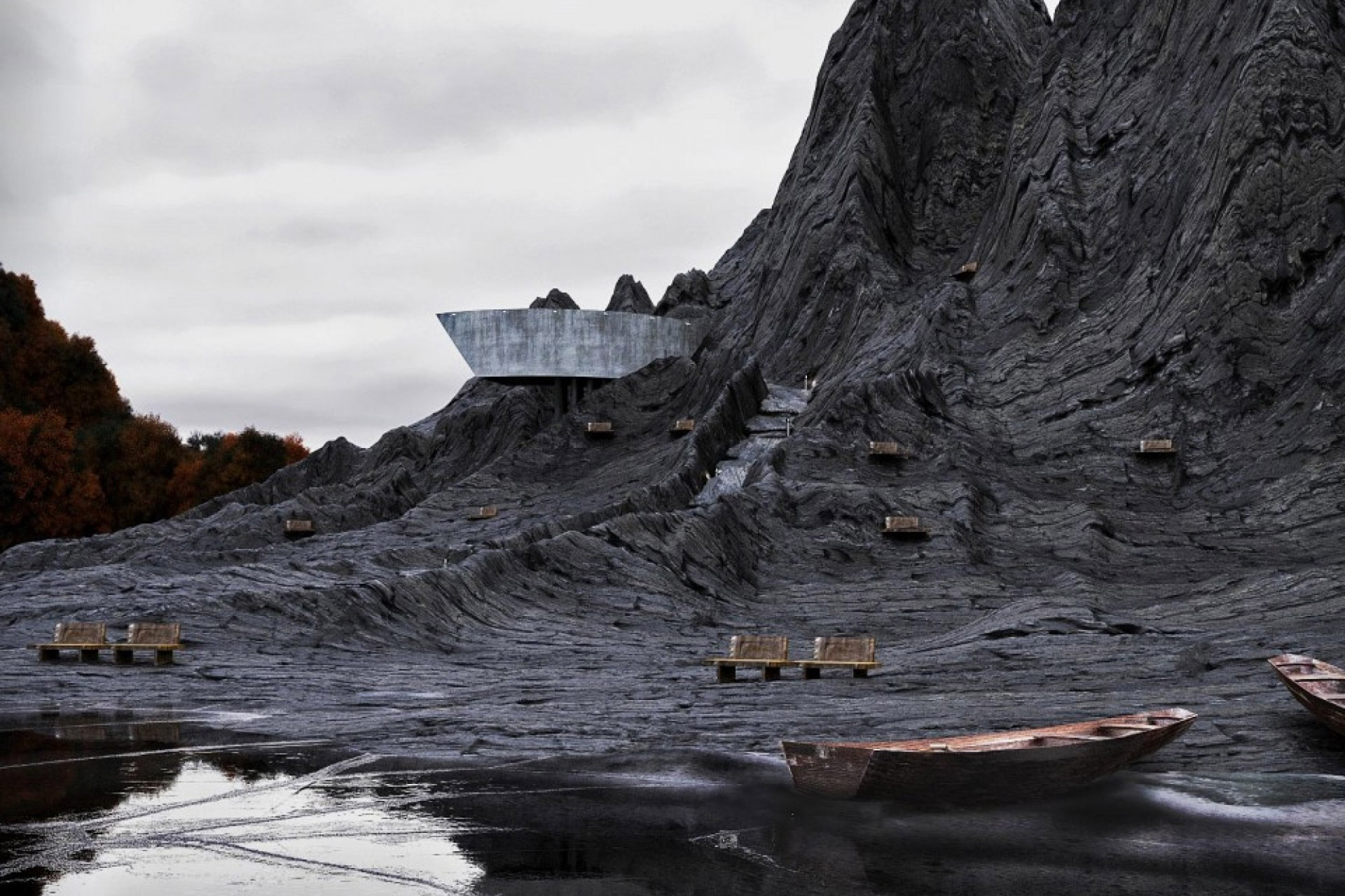 Guarida de hormigón curvado | Uncrate