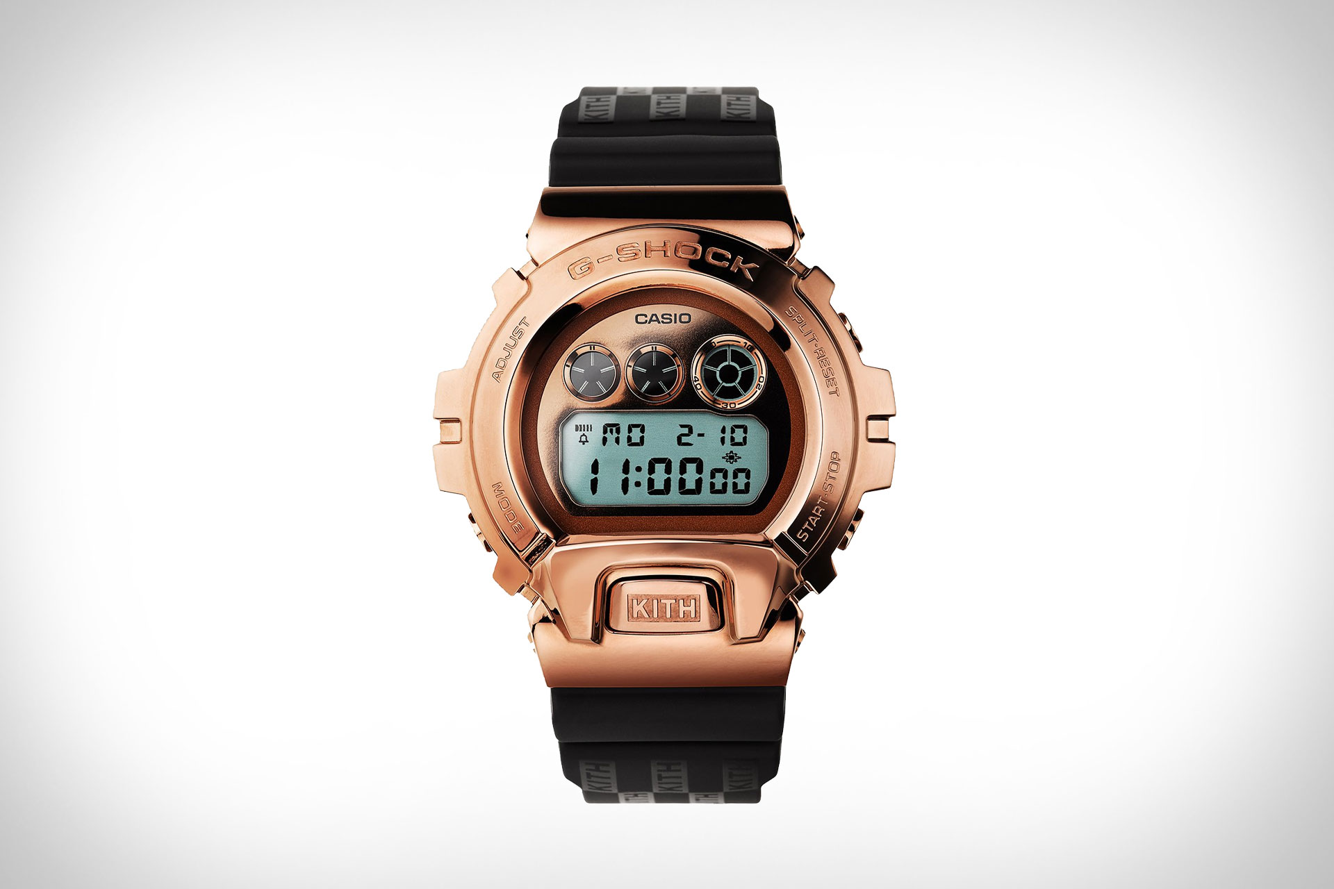 Часы G-Shock x Kith GM6900 из розового золота