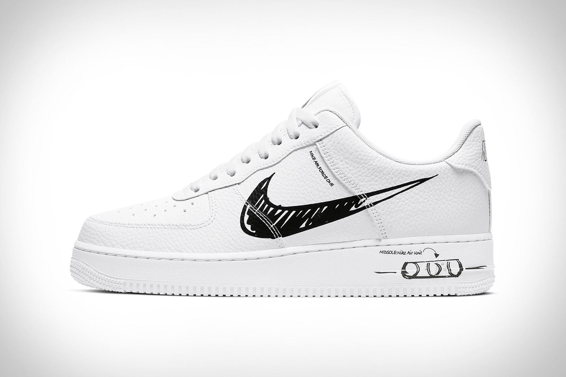 dwaas intellectueel Vervloekt Nike Air Force 1 Sketch Sneaker | Uncrate