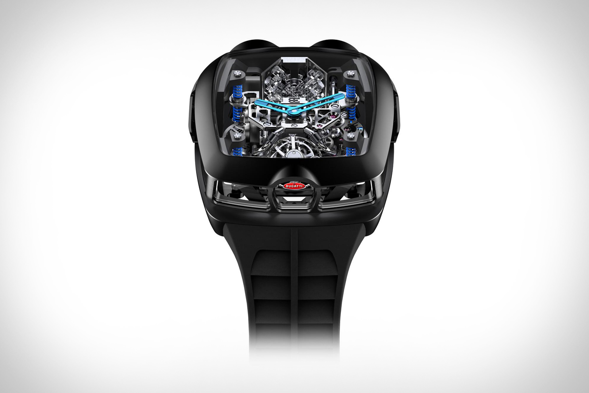 Часы Jacob & Co. Bugatti Chiron с 16-цилиндровым турбийоном