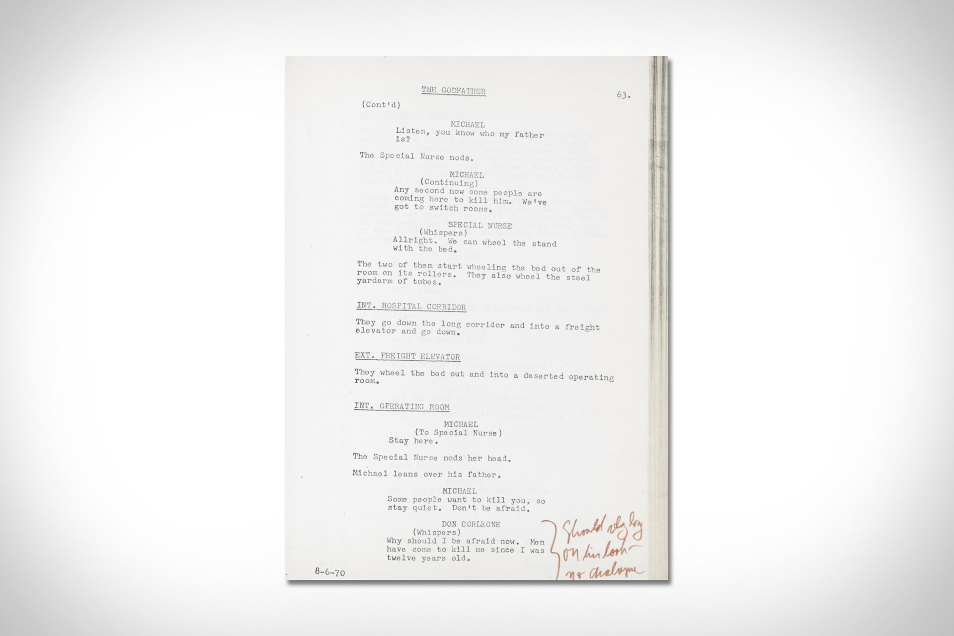 The Godfather Script | Uncrate