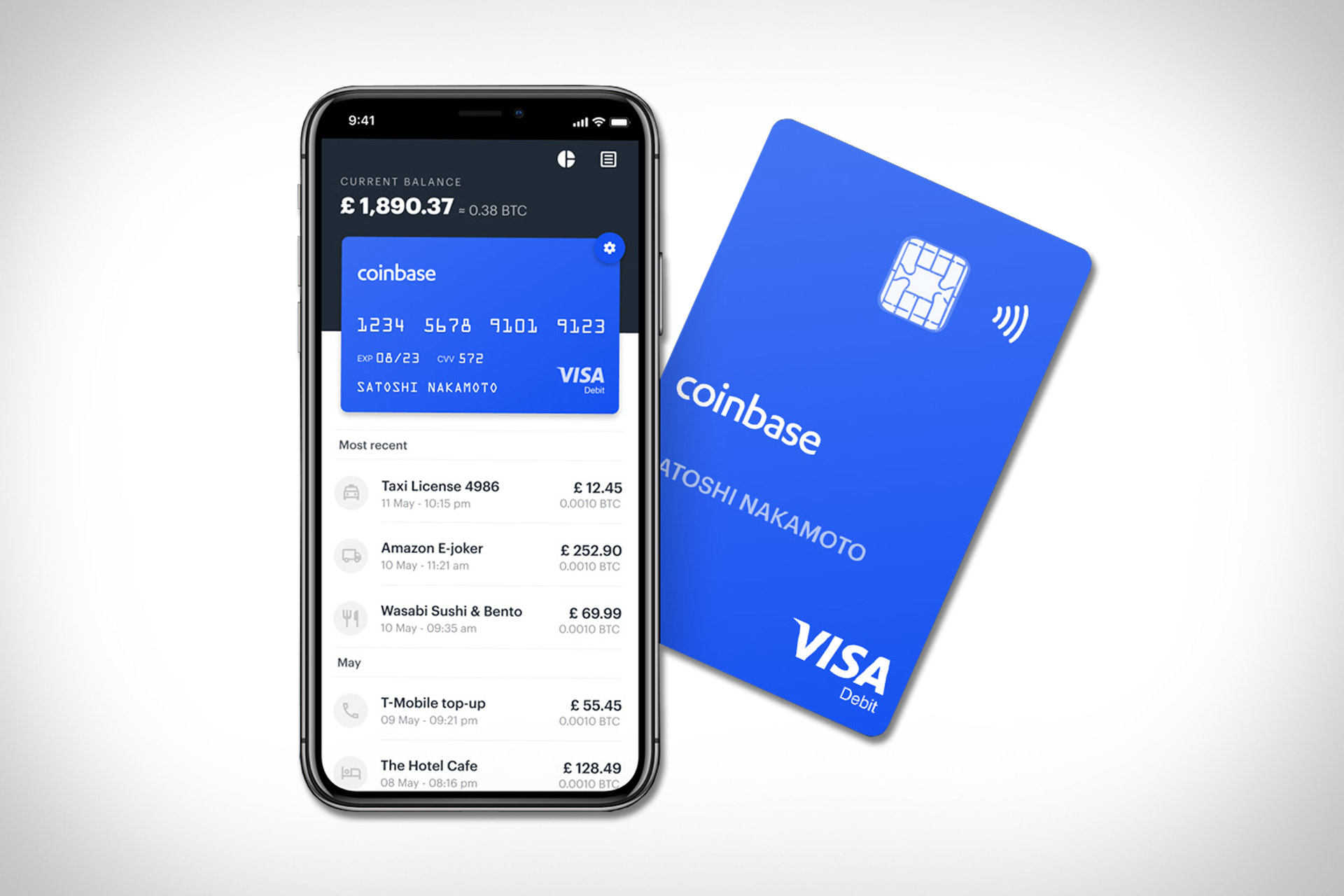 using debit card on coinbase