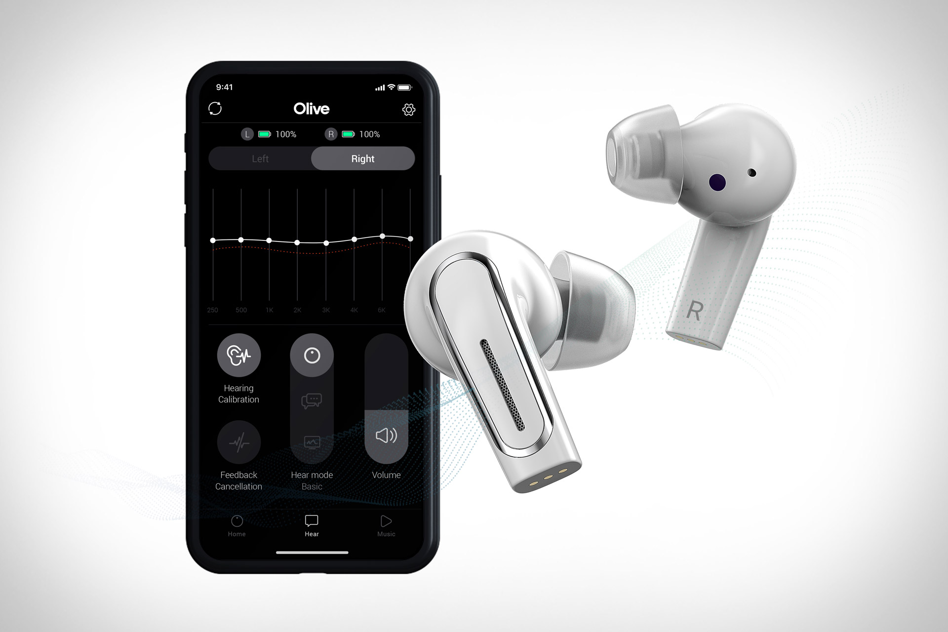 Слуховые аппараты и Bluetooth-наушники Olive Pro