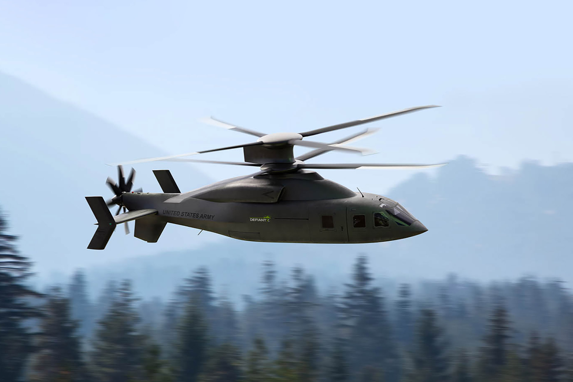 Ударный вертолет Boeing Sikorsky Defiant X