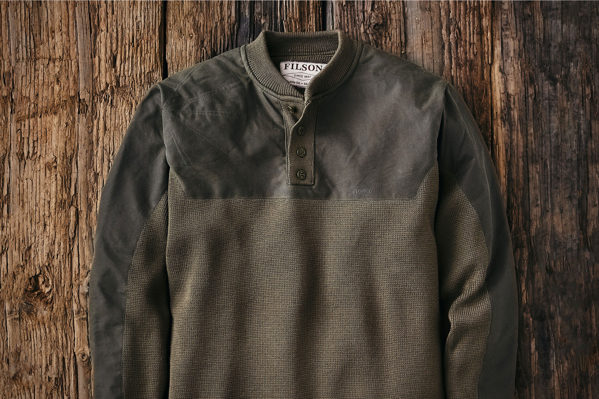Filson Henley Guide Sweater Uncrate