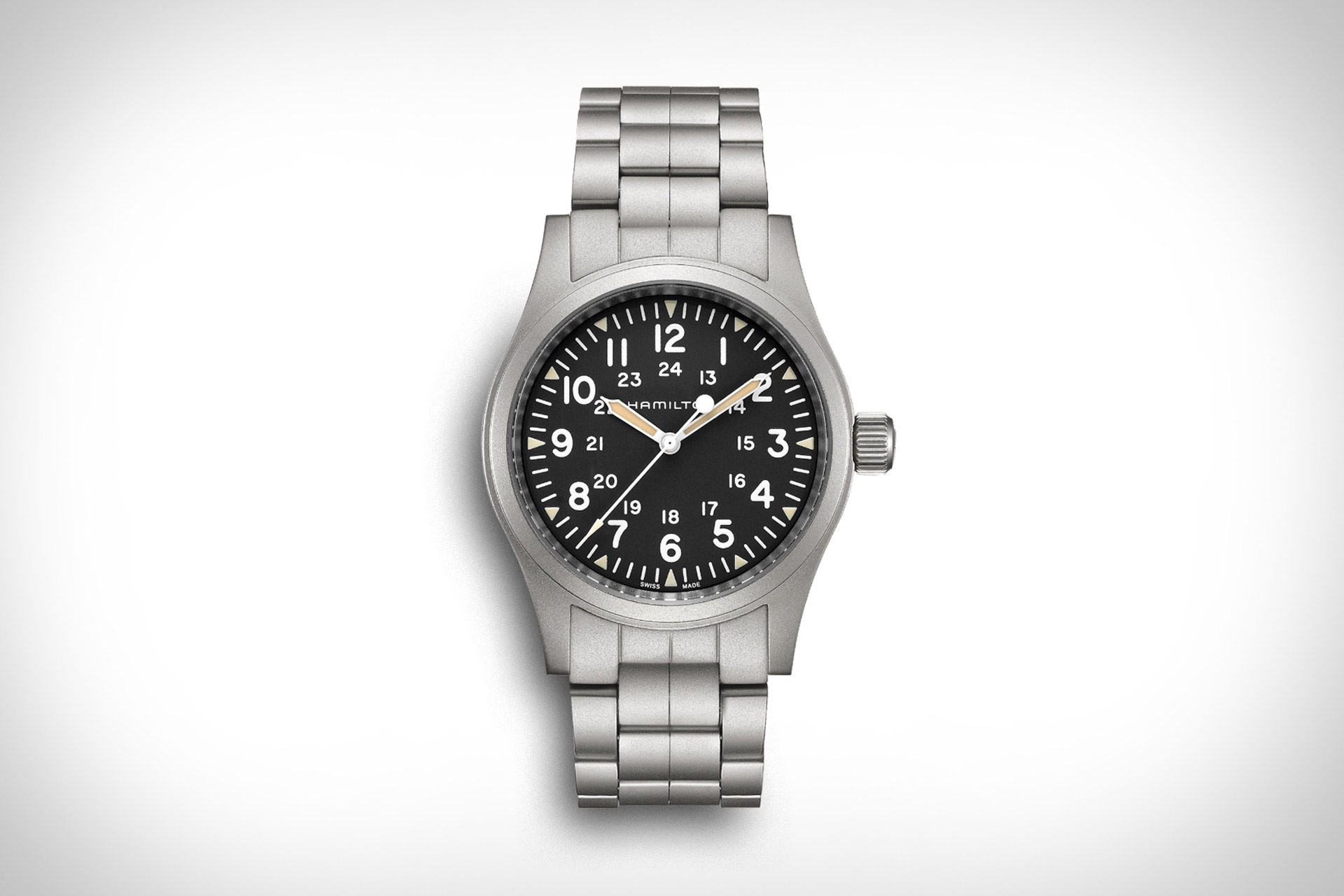 Hamilton Khaki Field Mechanical Bracelet Watch | Uncrate