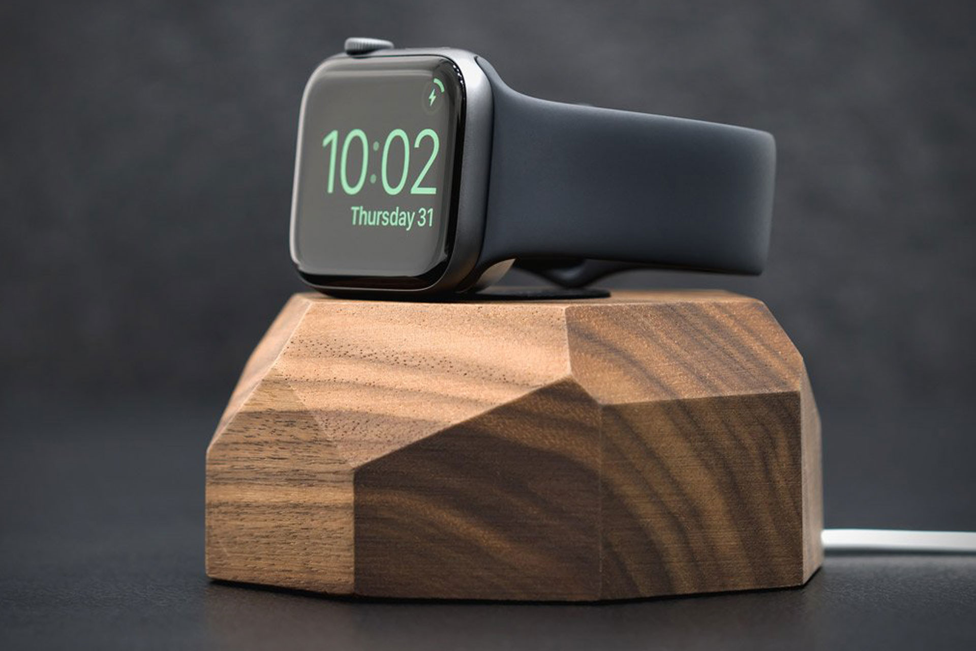 Walnut Apple Watch Dock Uncrate