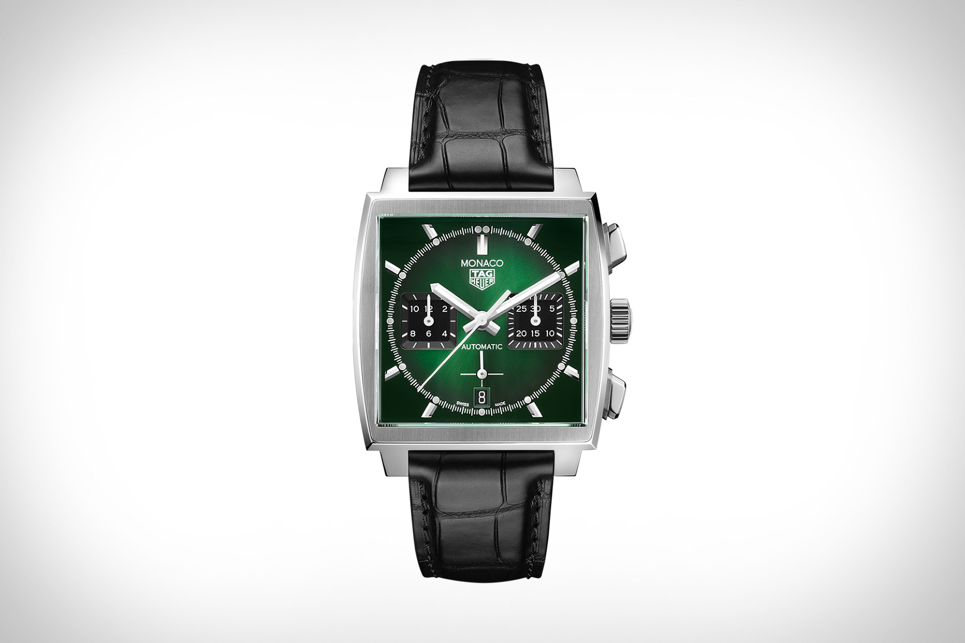 Часы TAG Heuer Monaco с зеленым циферблатом