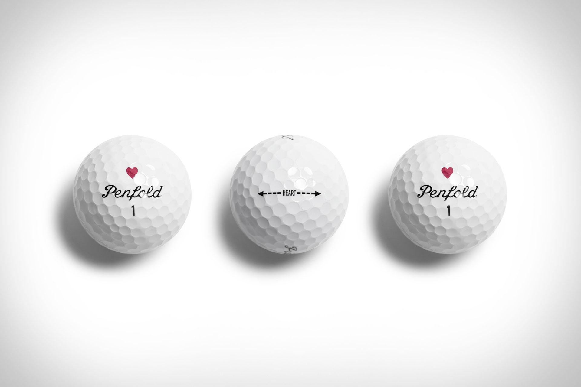 Penfold x Uncrate Heart & Spade Golf Balls | Uncrate