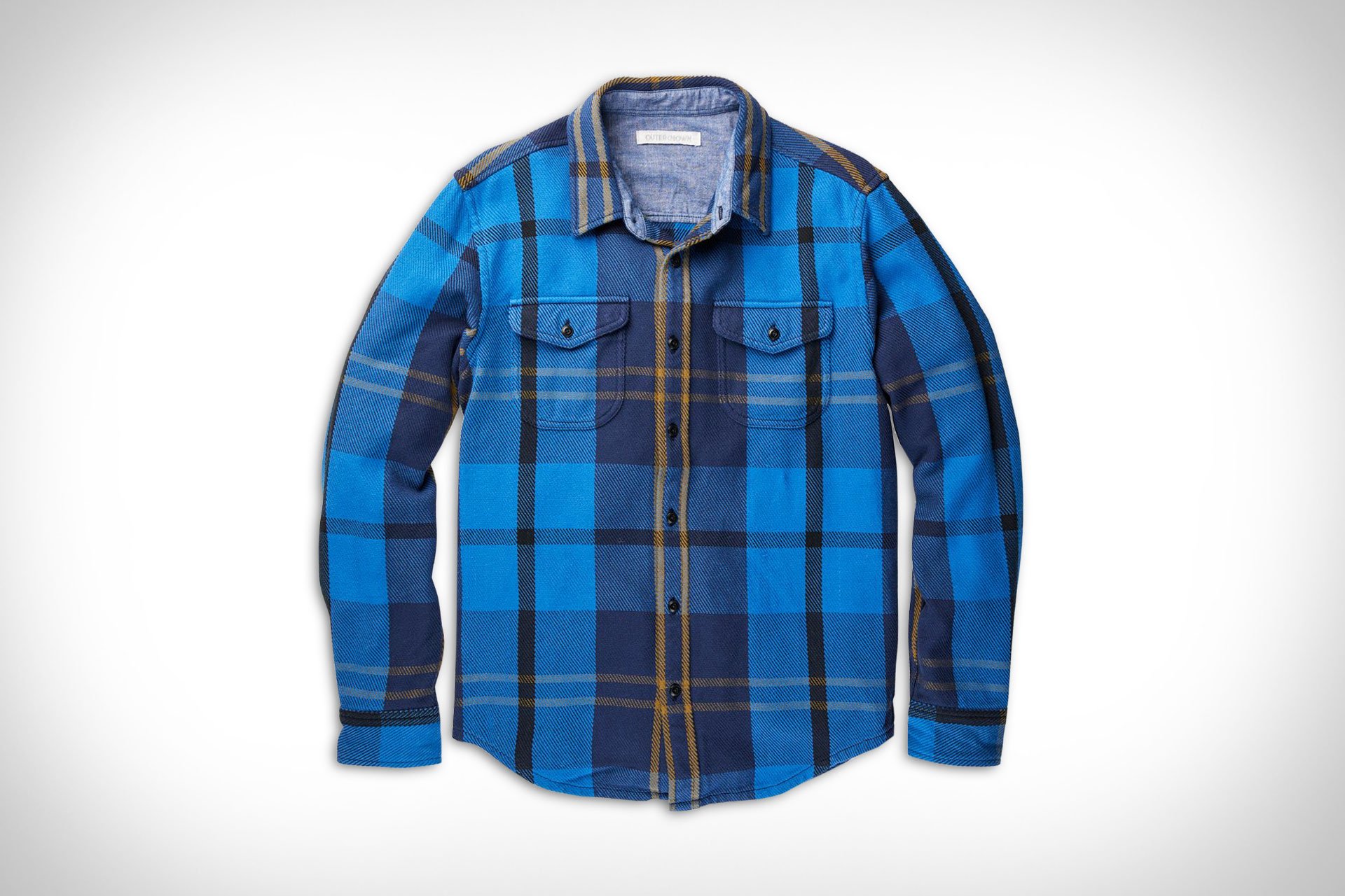 Outerknown Country Blue Plaid Blanket Shirt | Uncrate