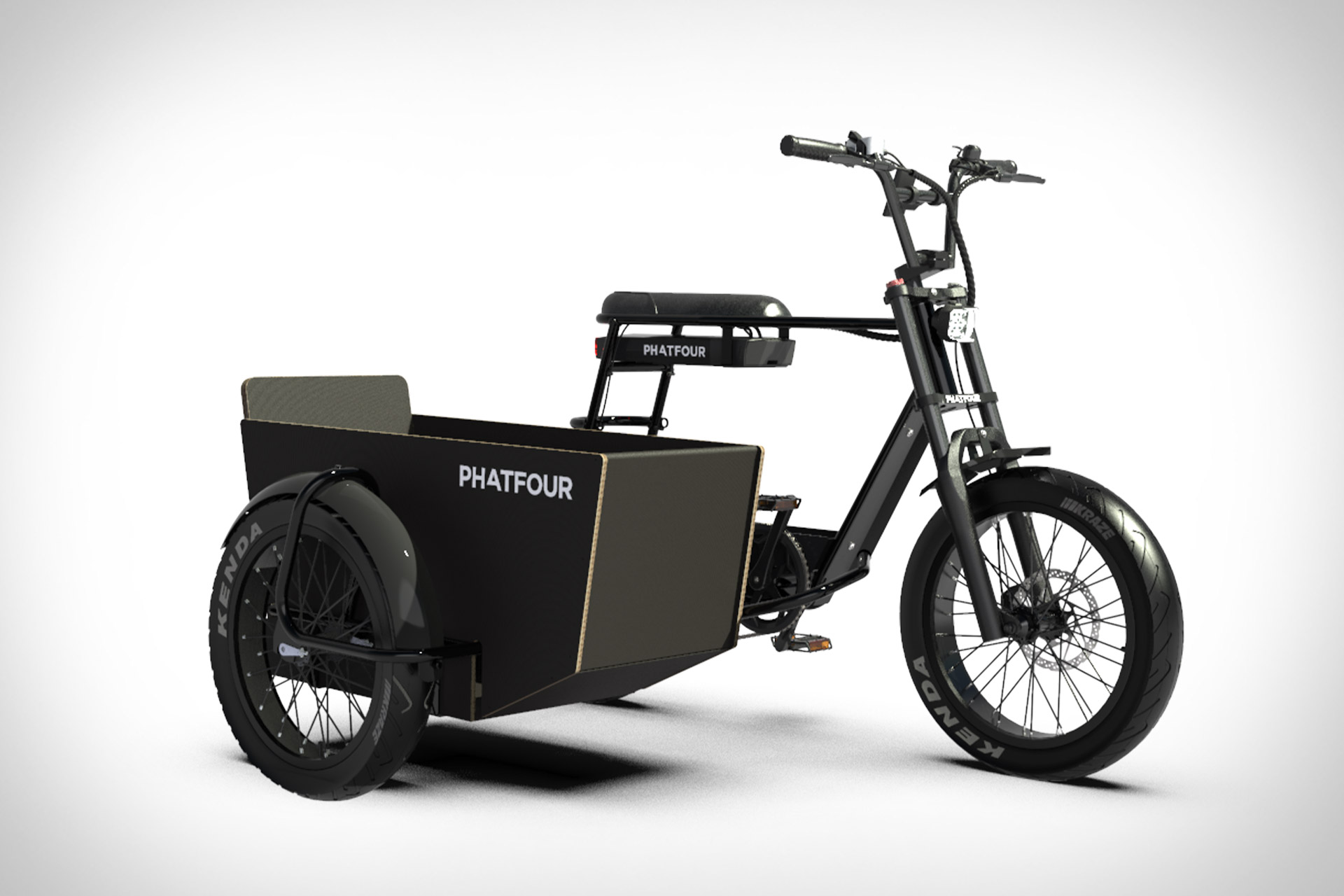 Электровелосипед Phatfour с коляской