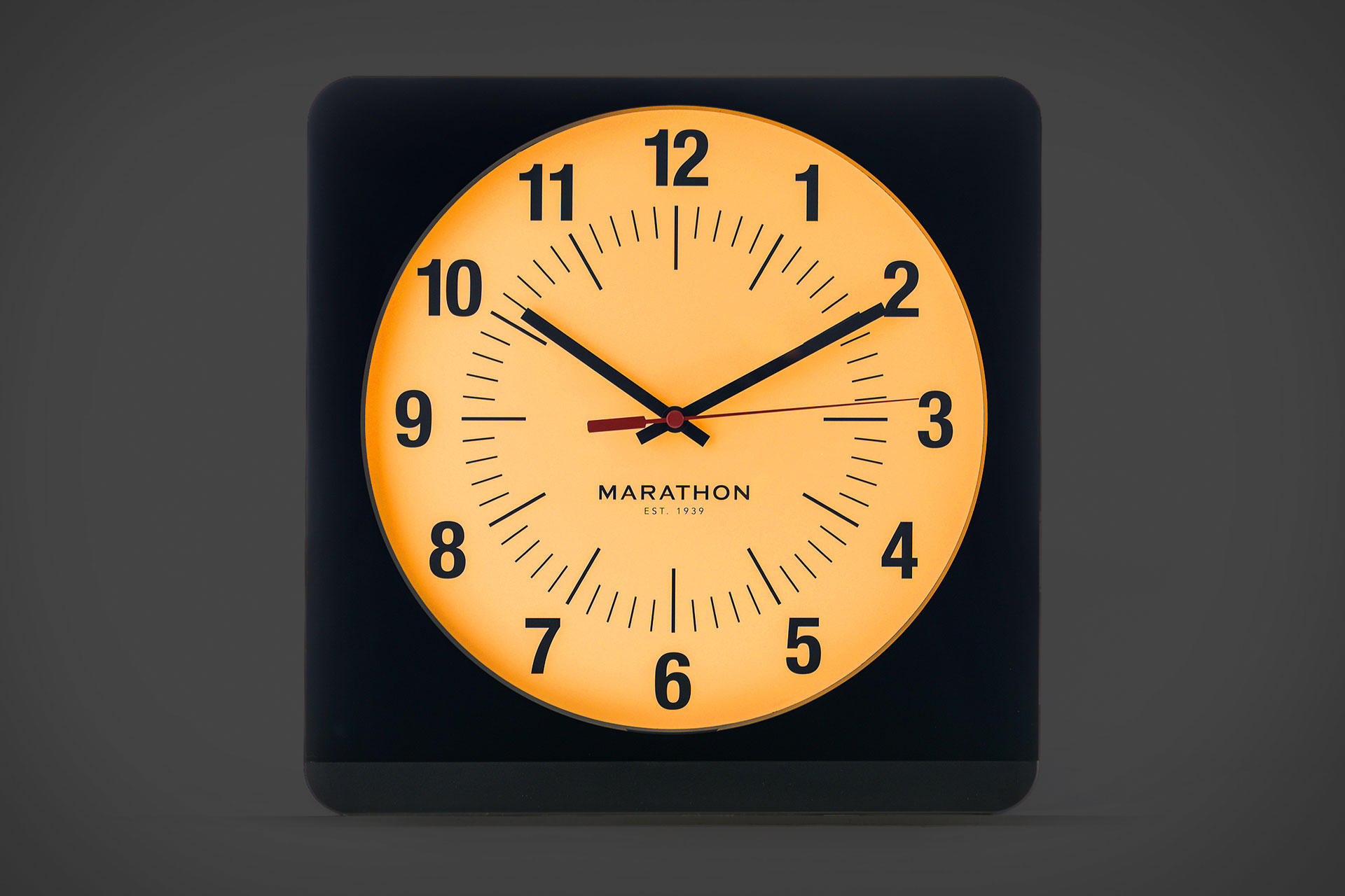 Marathon Studio Wall Clock Uncrate