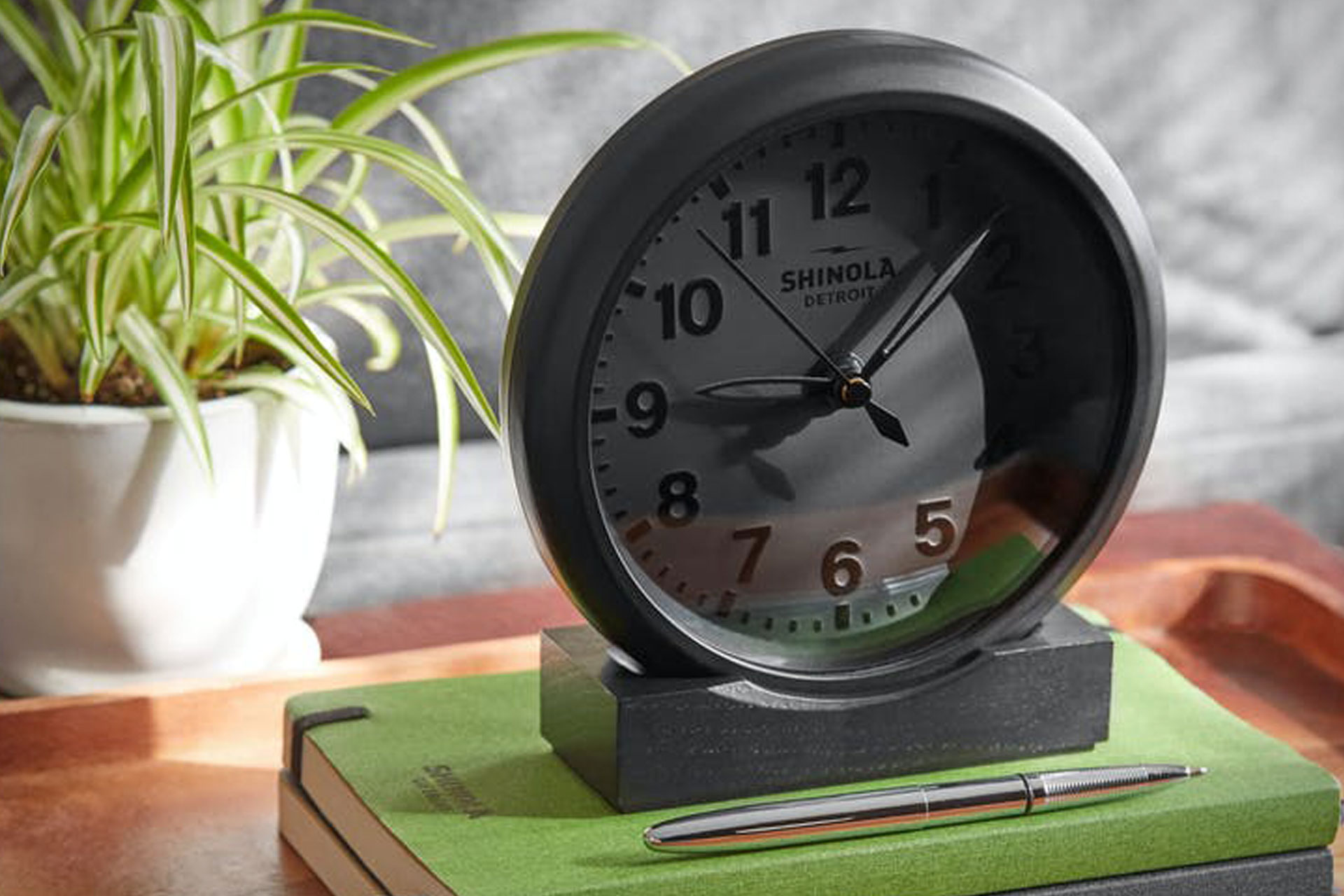 Shinola Runwell Desk Clock Uncrate