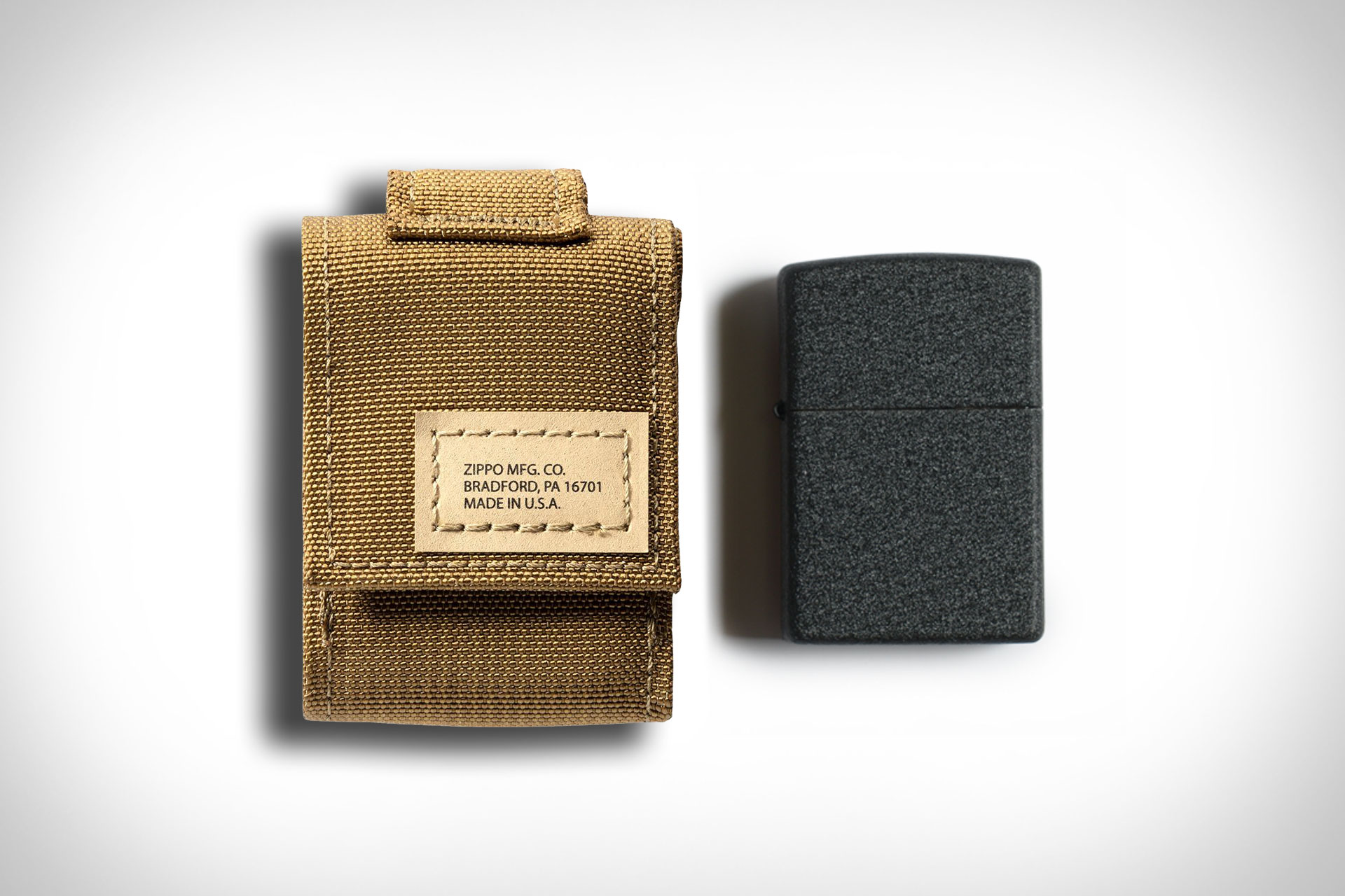 Zippo Tactical Pouch & Lighter Set Uncrate