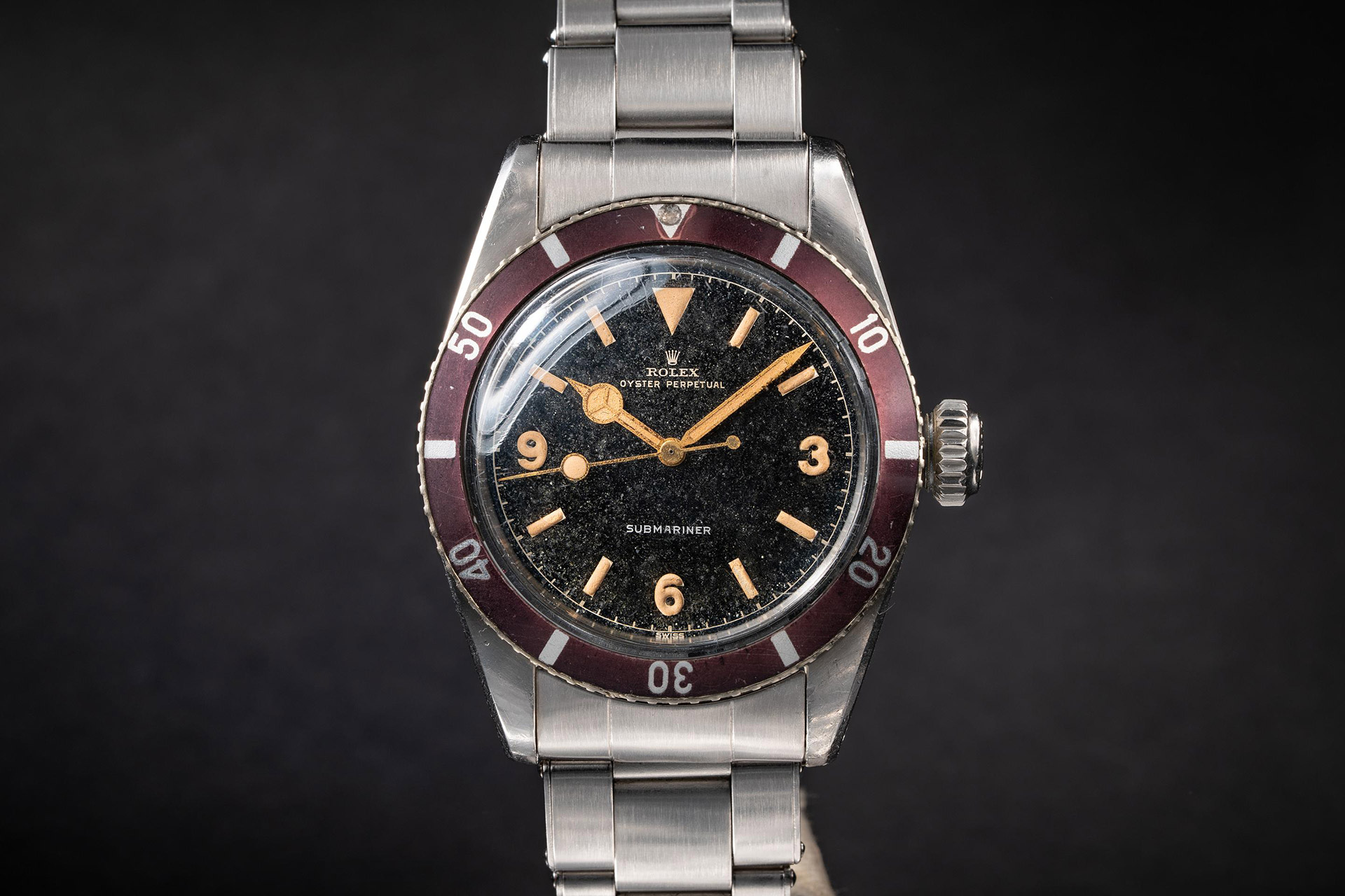 Часы Rolex Submariner 6200 1955 года с большой короной