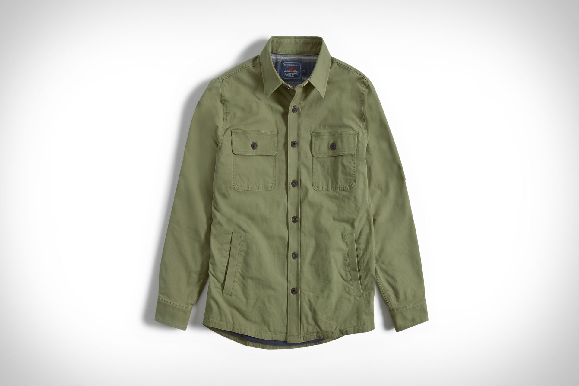 Faherty Stretch Blanket Lined CPO Shirt Jacket | Uncrate