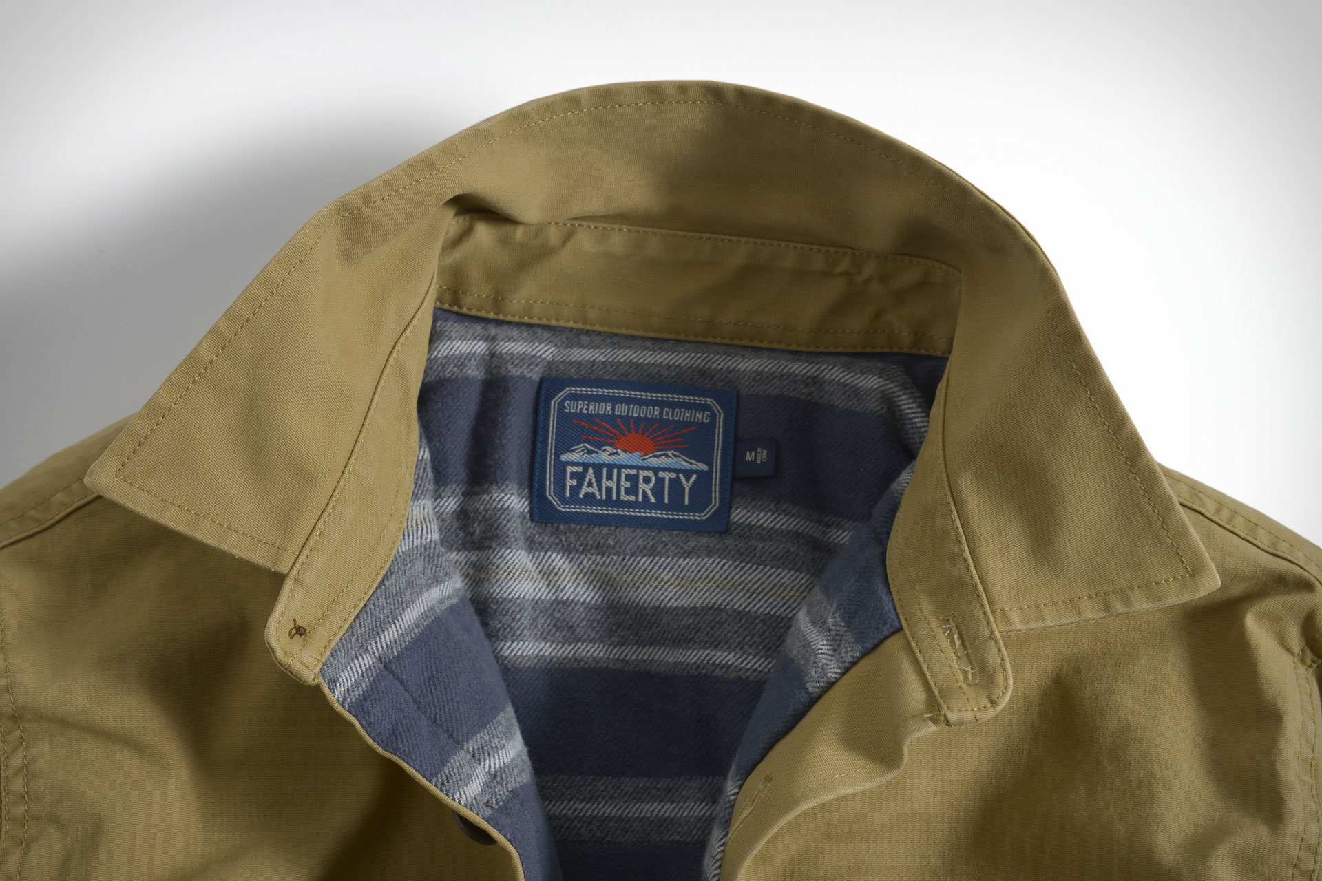 Faherty Stretch Blanket Lined CPO Shirt Jacket Uncrate