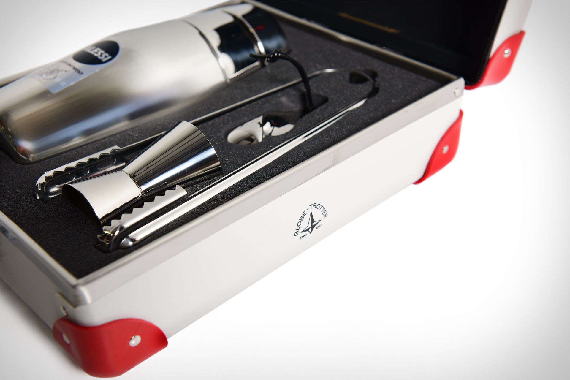 GlobeTrotter x Alessi Cocktail Set Uncrate