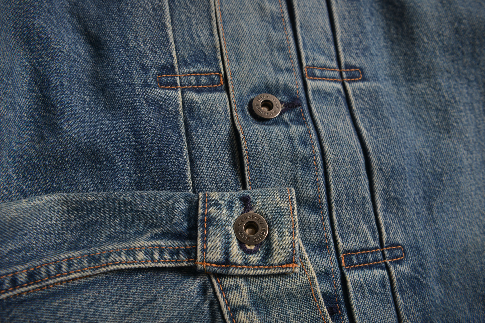 Veste Trucker Levi's Made & Crafted Type 2 - Taille M - Bleu Stonewash - Occasion Très Bon état