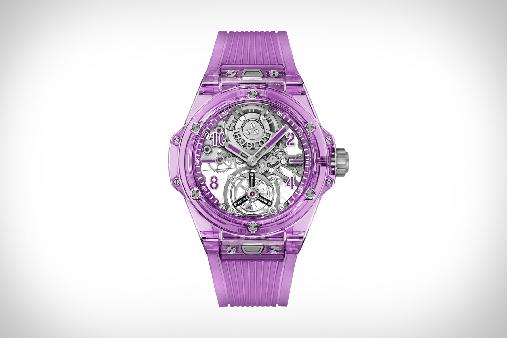 Часы Hublot Big Bang Tourbillon с фиолетовым сапфиром