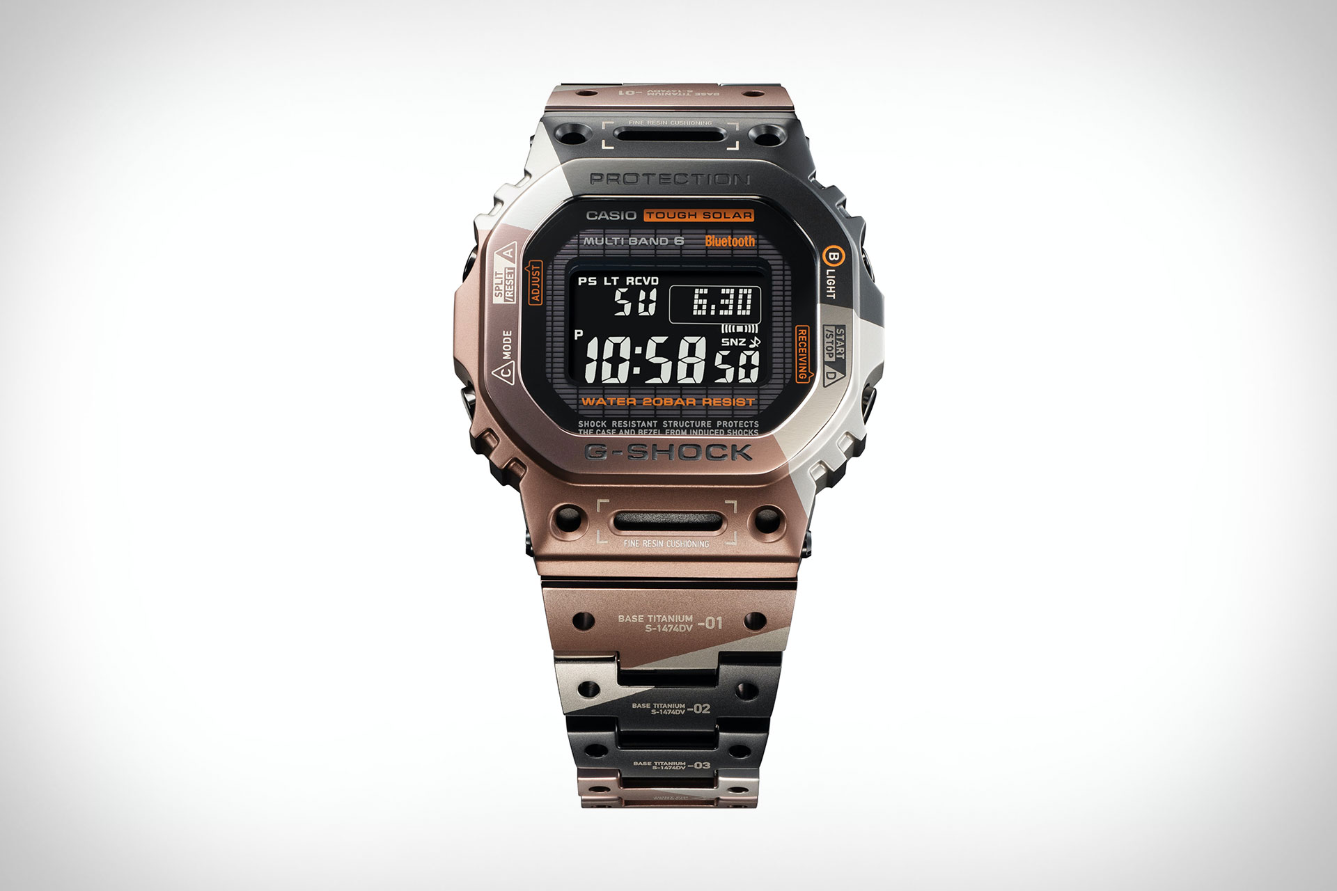 Часы G-Shock GMW-B5000TVB с виртуальной броней