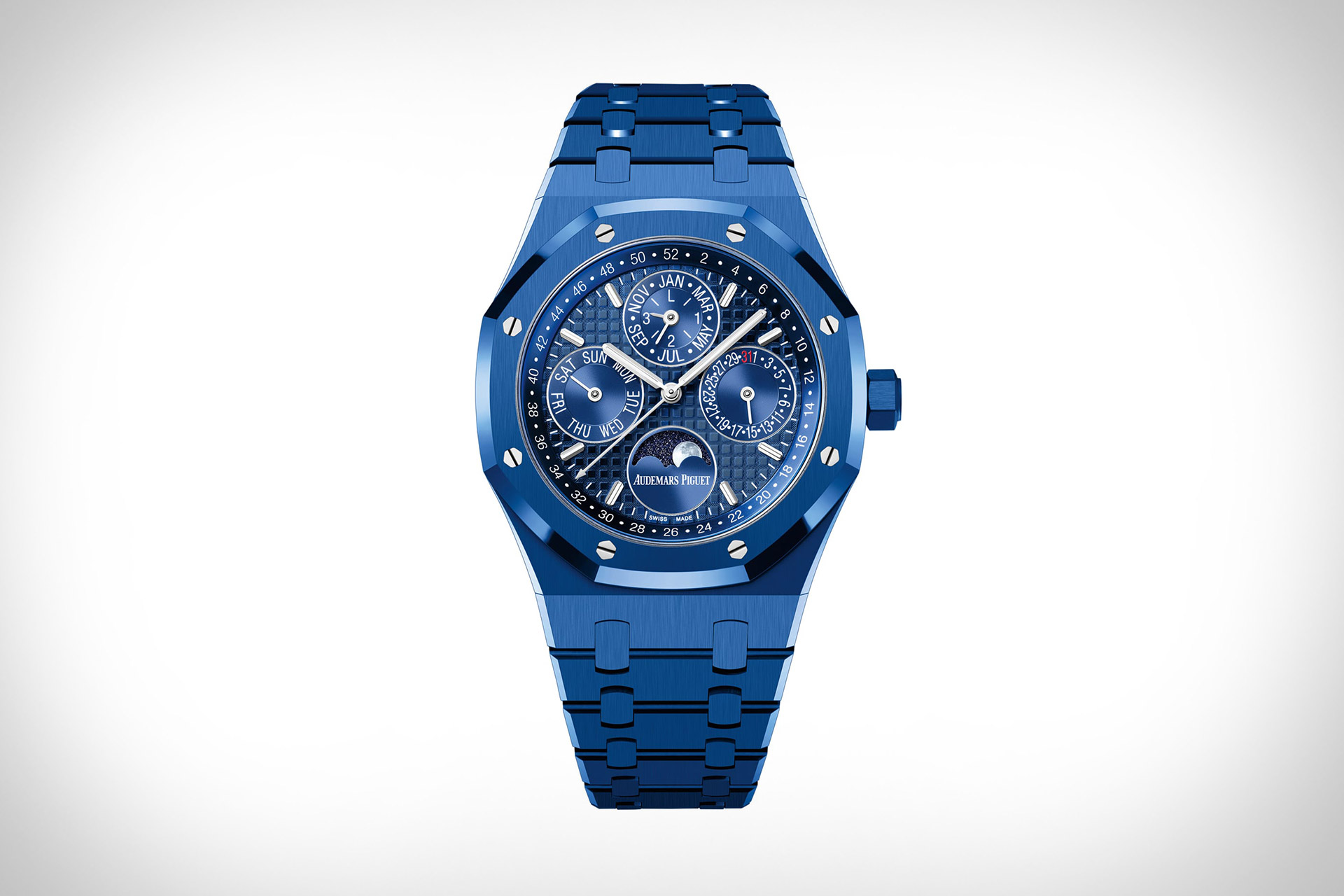 Audemars Piguet Blue Ceramic Royal Oak Perpetual Watch Uncrate