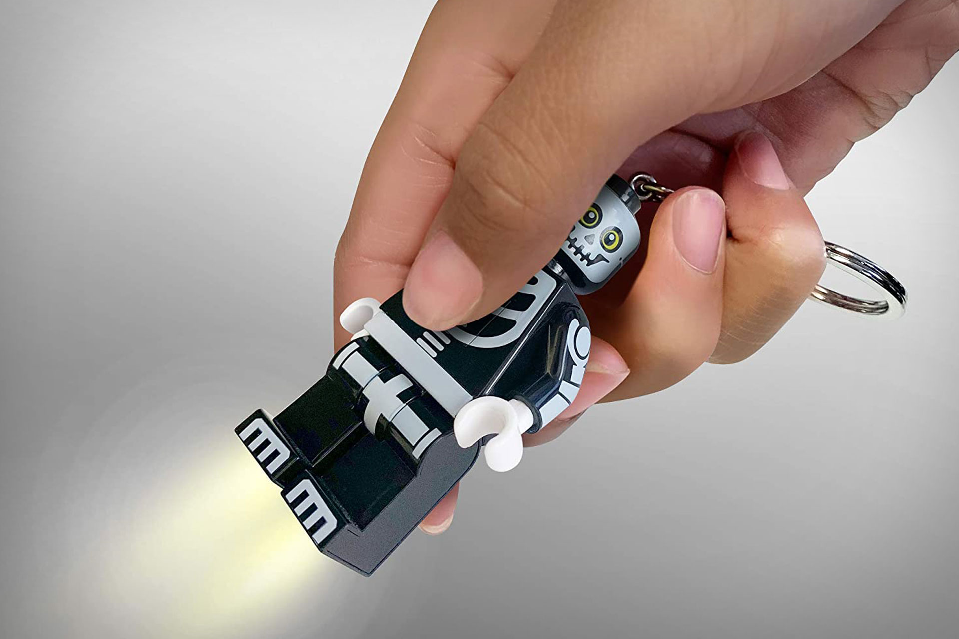 LEGO Skeleton Flashlight Keychain Uncrate