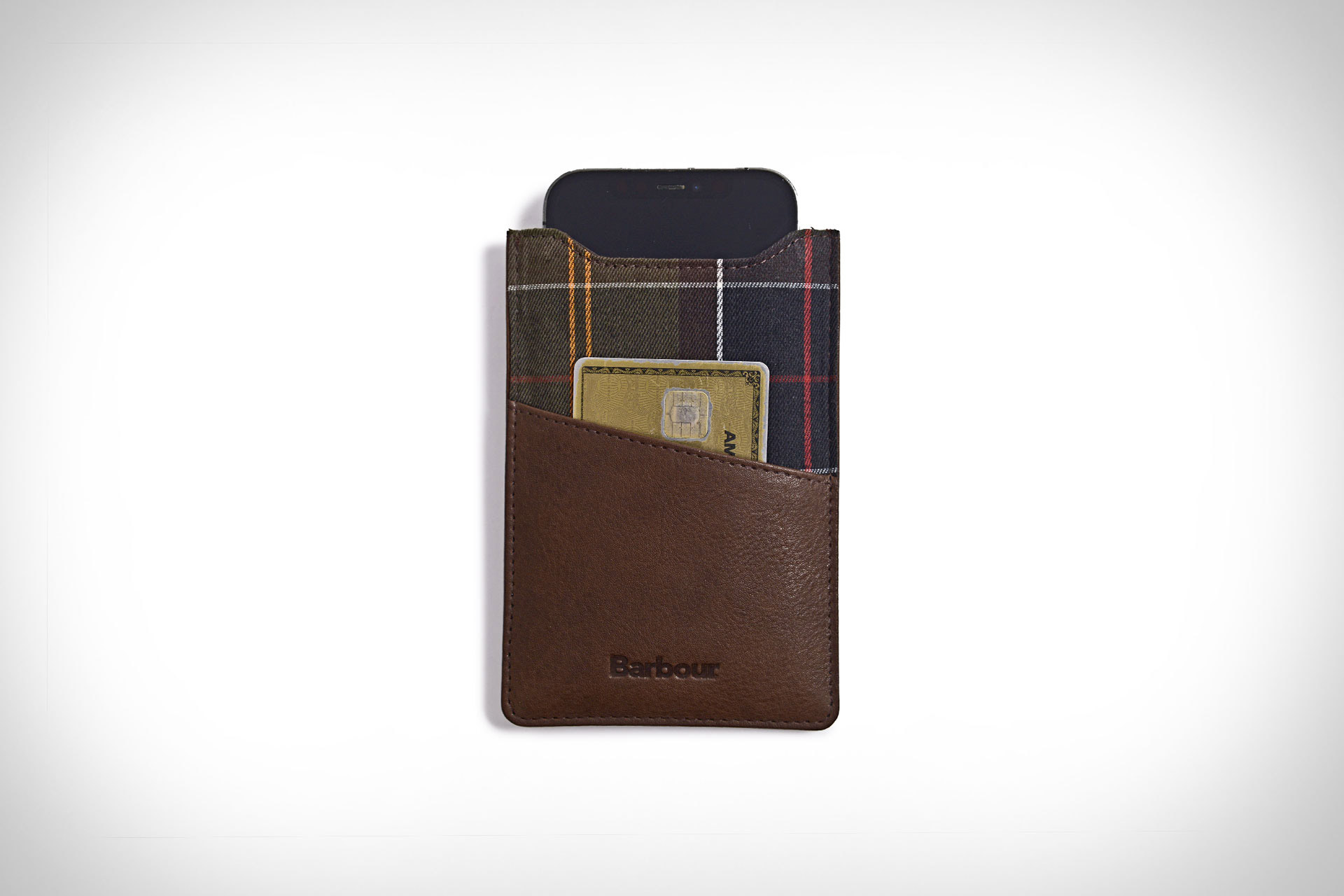 Barbour Tartan Phone Card Pouch Uncrate