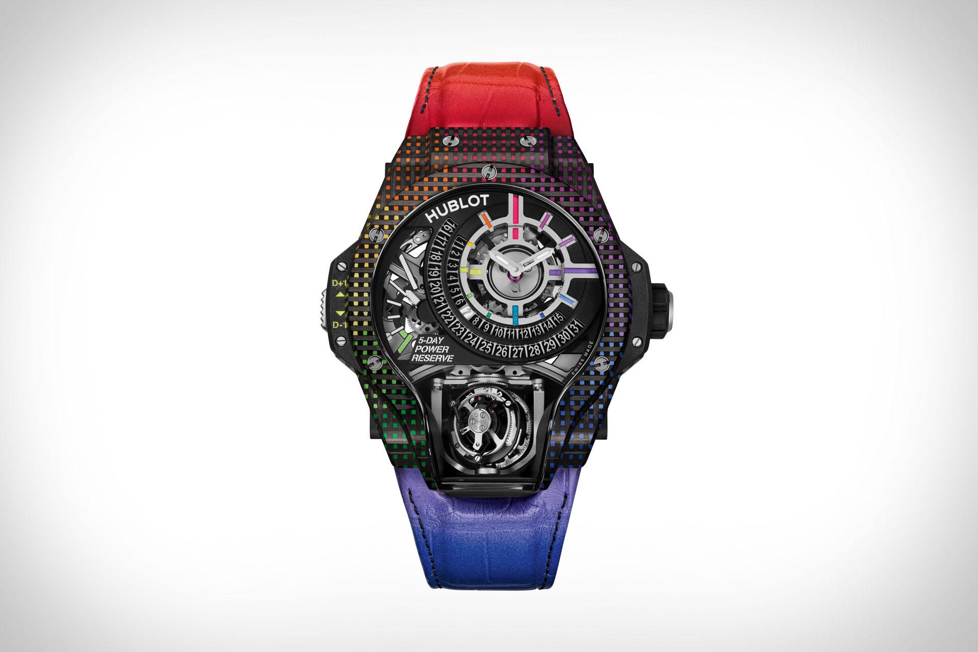 Часы Hublot MP-09 Tourbillon Bi-Axis Rainbow
