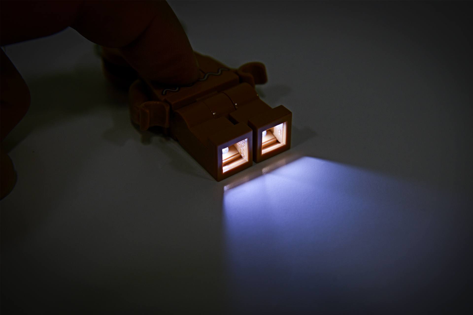 Lego gingerbread man flashlight keychain uncrate