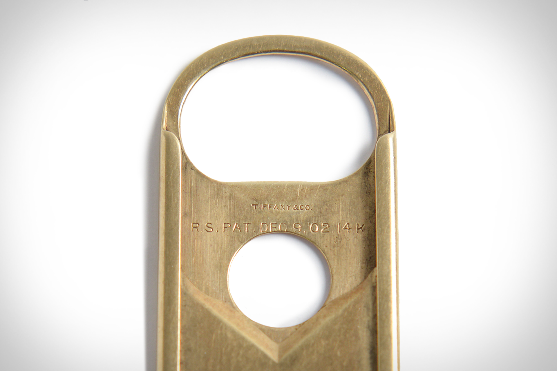 Vintage Tiffany & Co. 14K Gold Cigar Cutter Uncrate