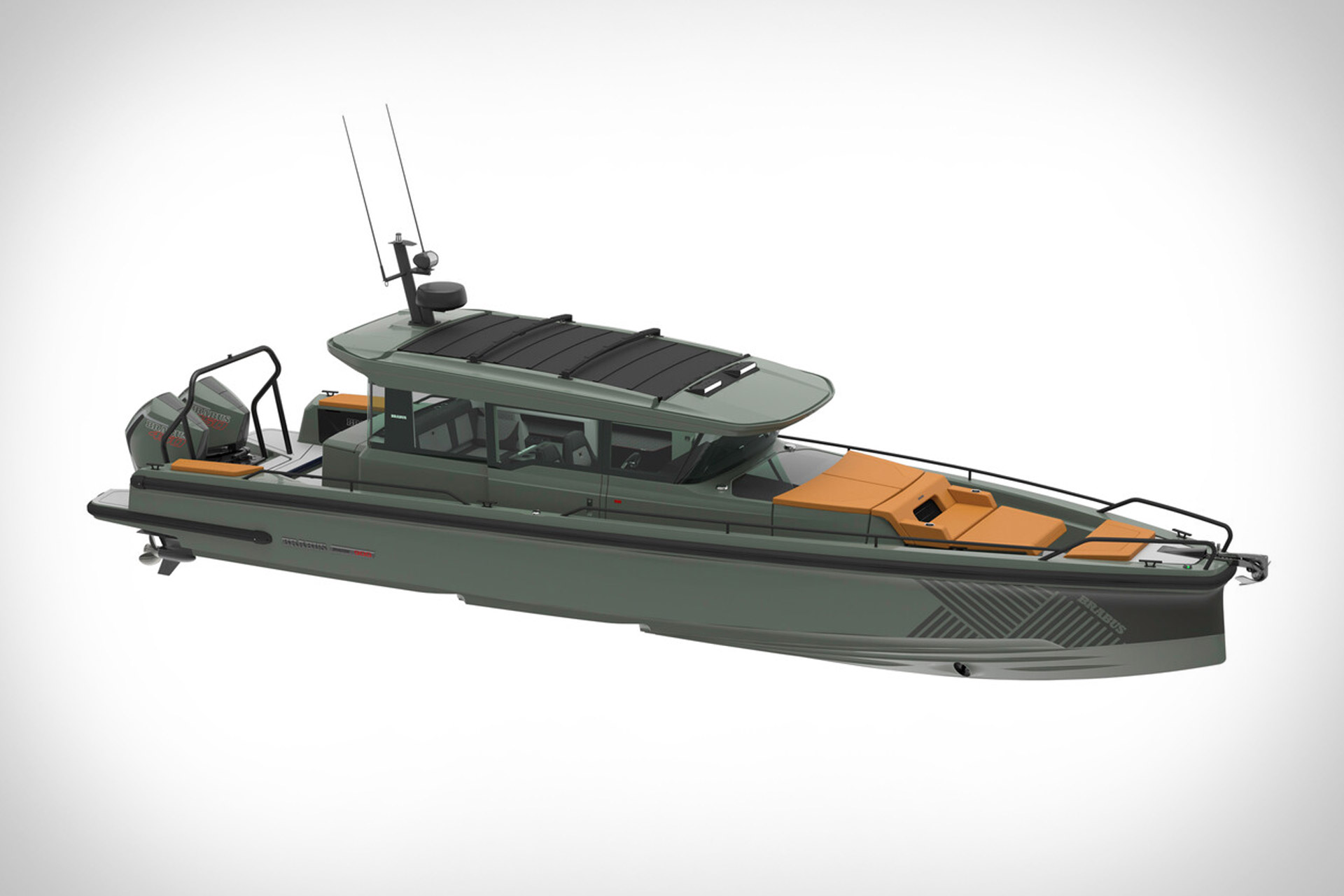 Brabus 900 Stealth Green Edition Day Boat Uncrate
