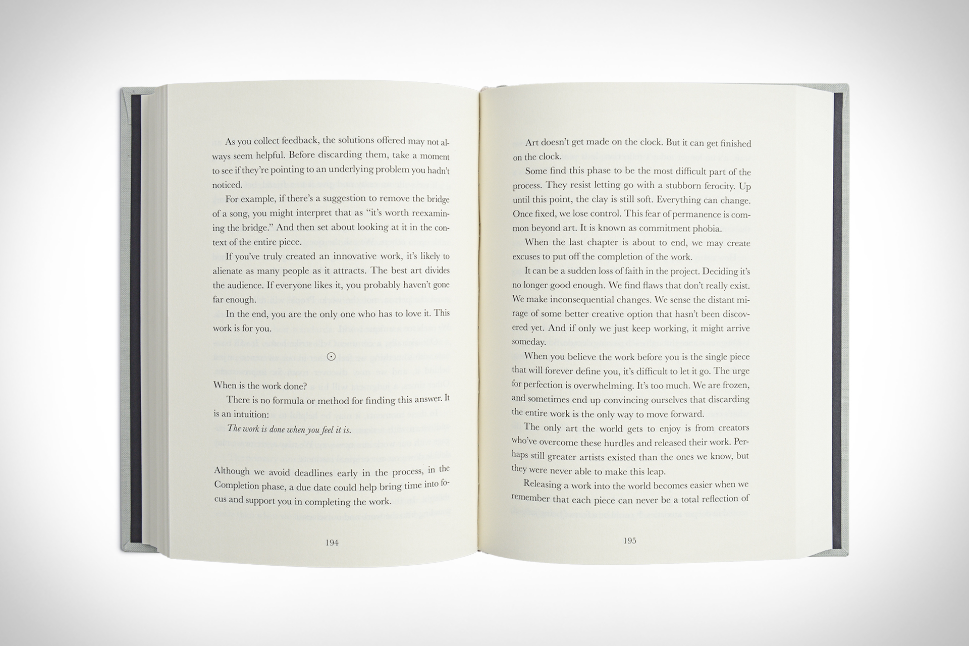 The creative act a way of being uncrate