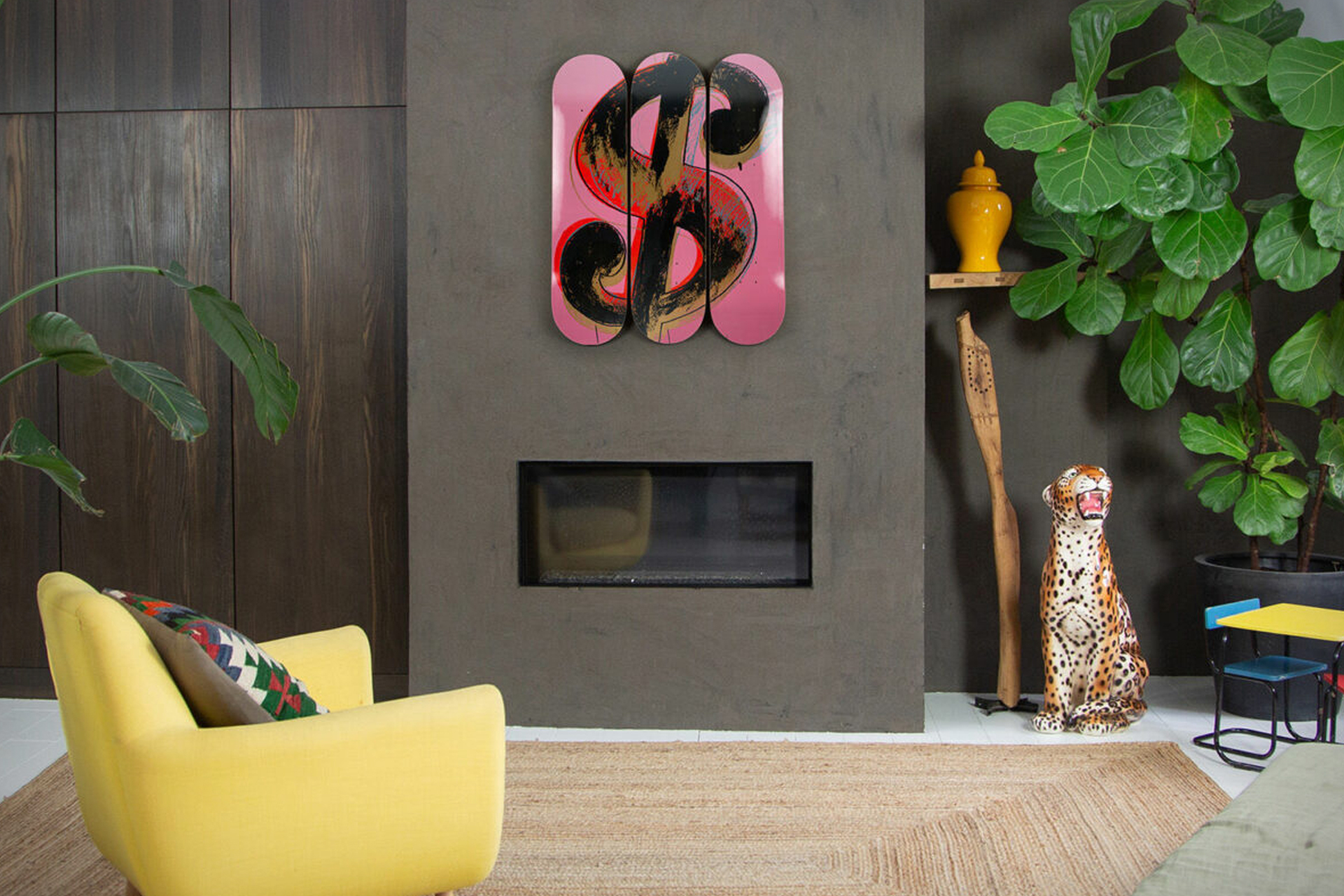 スケートルーム アンディ ウォーホルのドルサイン ウォール アート