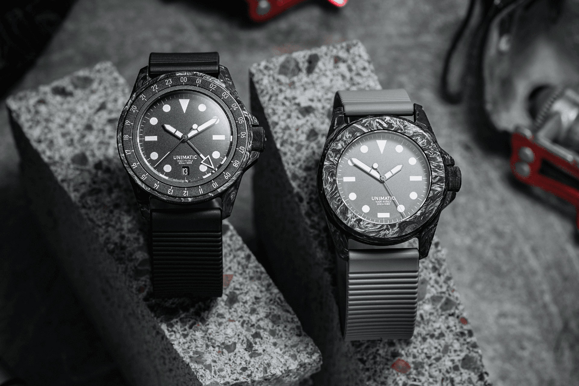 Часы Unimatic x Hodinkee Modello Uno GMT и Modello Quattro