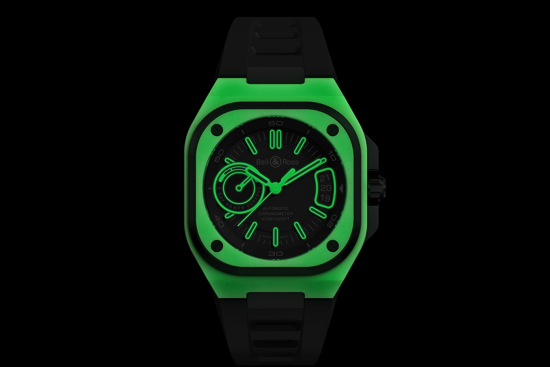 Часы Bell & Ross BR-X5 Green Lum