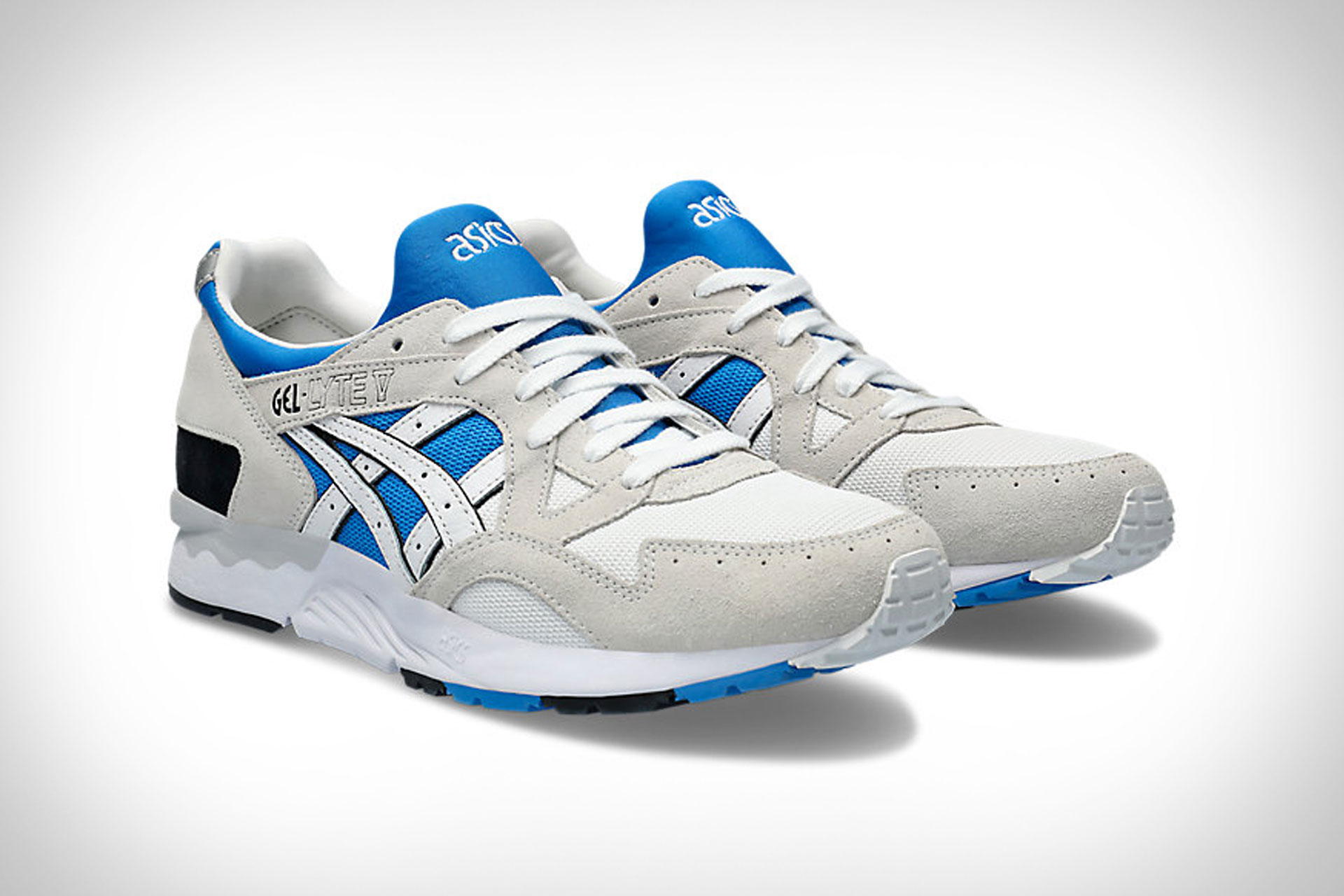 靴 Asics Gel-Lyte 5 \"White/Electric Blue\" Mens Asics Gel-Lyte V (White/Electric Blue) – SNEAKER TOWN