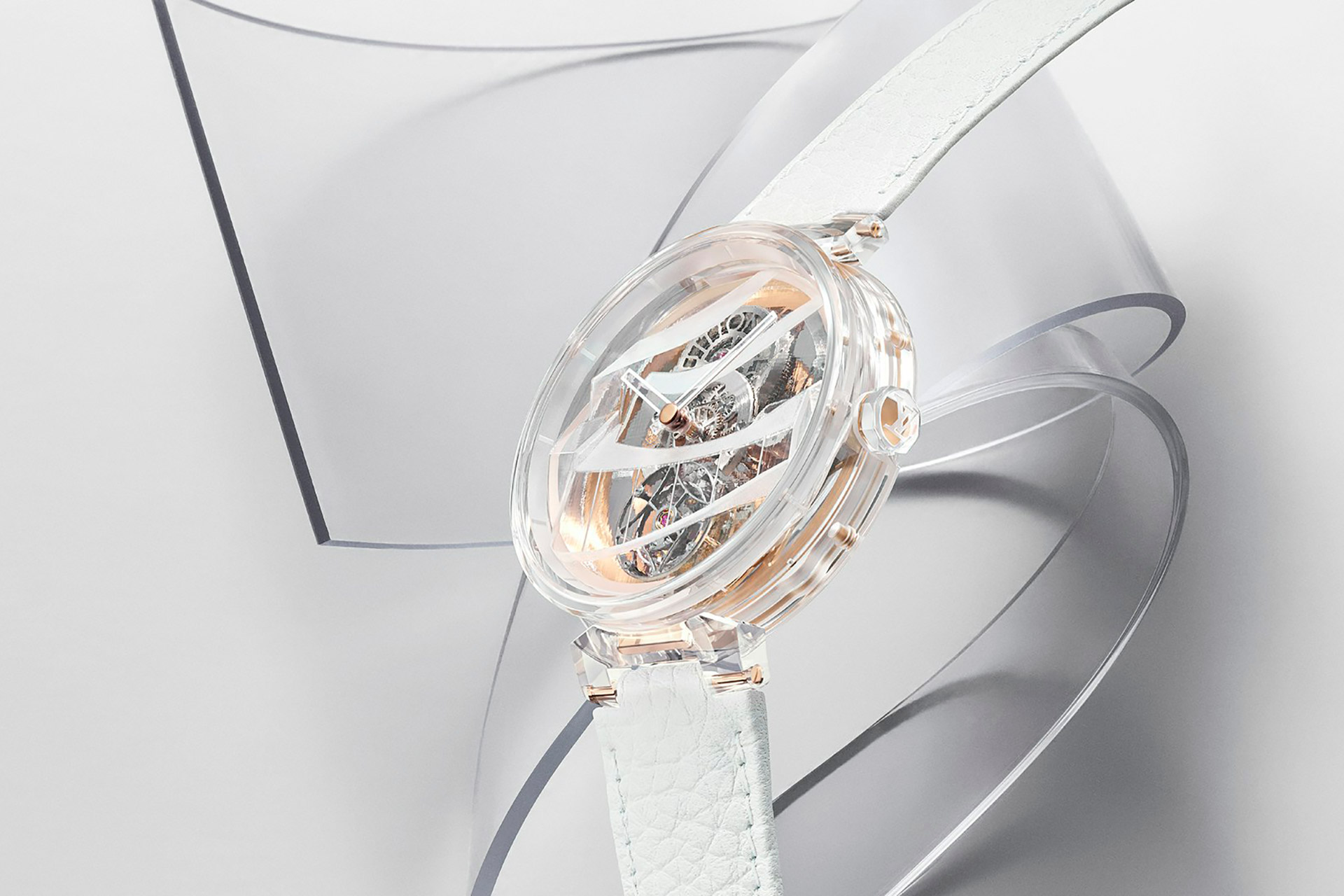 Часы Louis Vuitton Tambour Poinçon de Geneve Фрэнка Гери