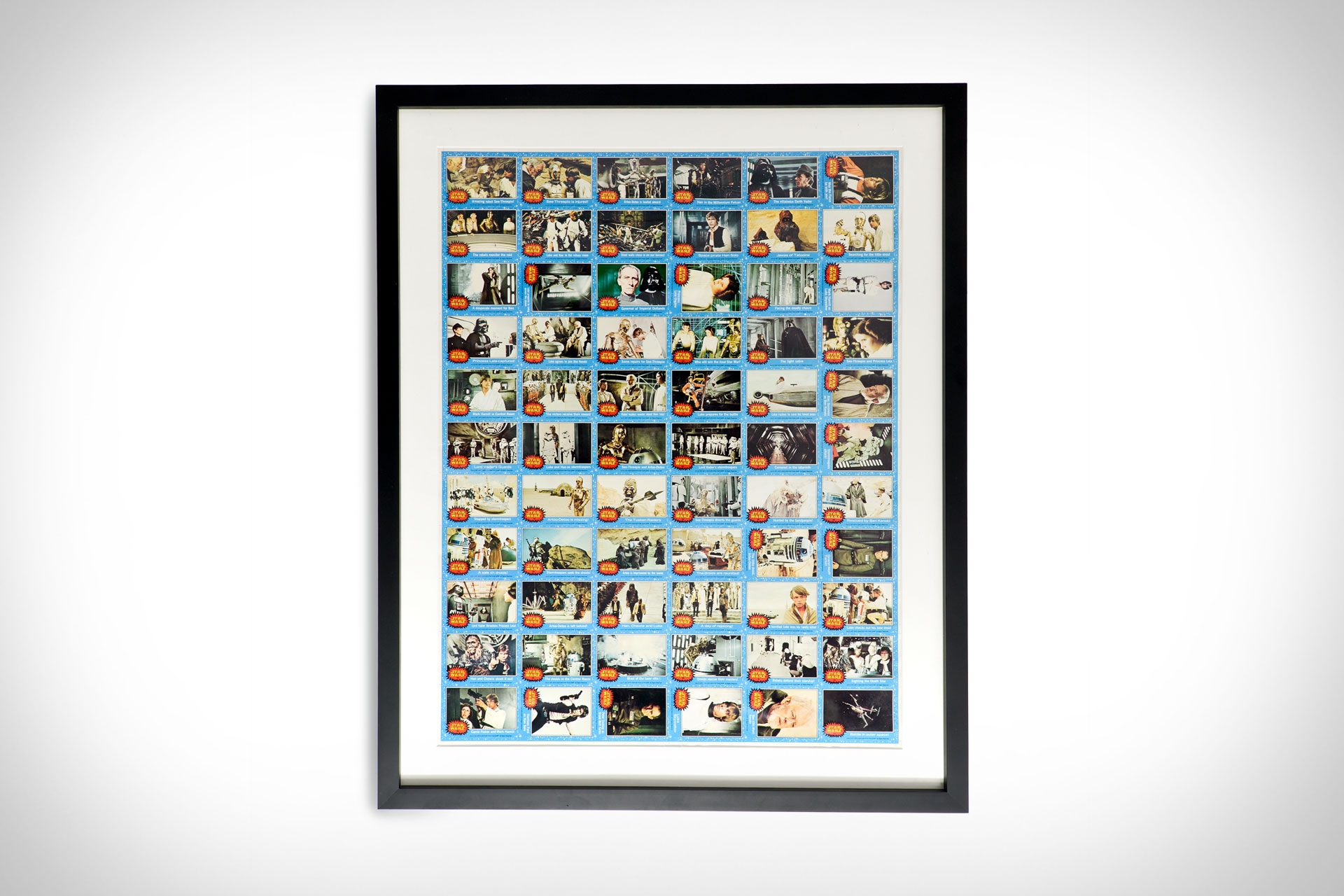 1977 Topps Star Wars Series 1 Uncut Trading Card Sheet Uncrate 1977-topps-star-wars-series-1-uncut-trading-card-sheet-uncrate